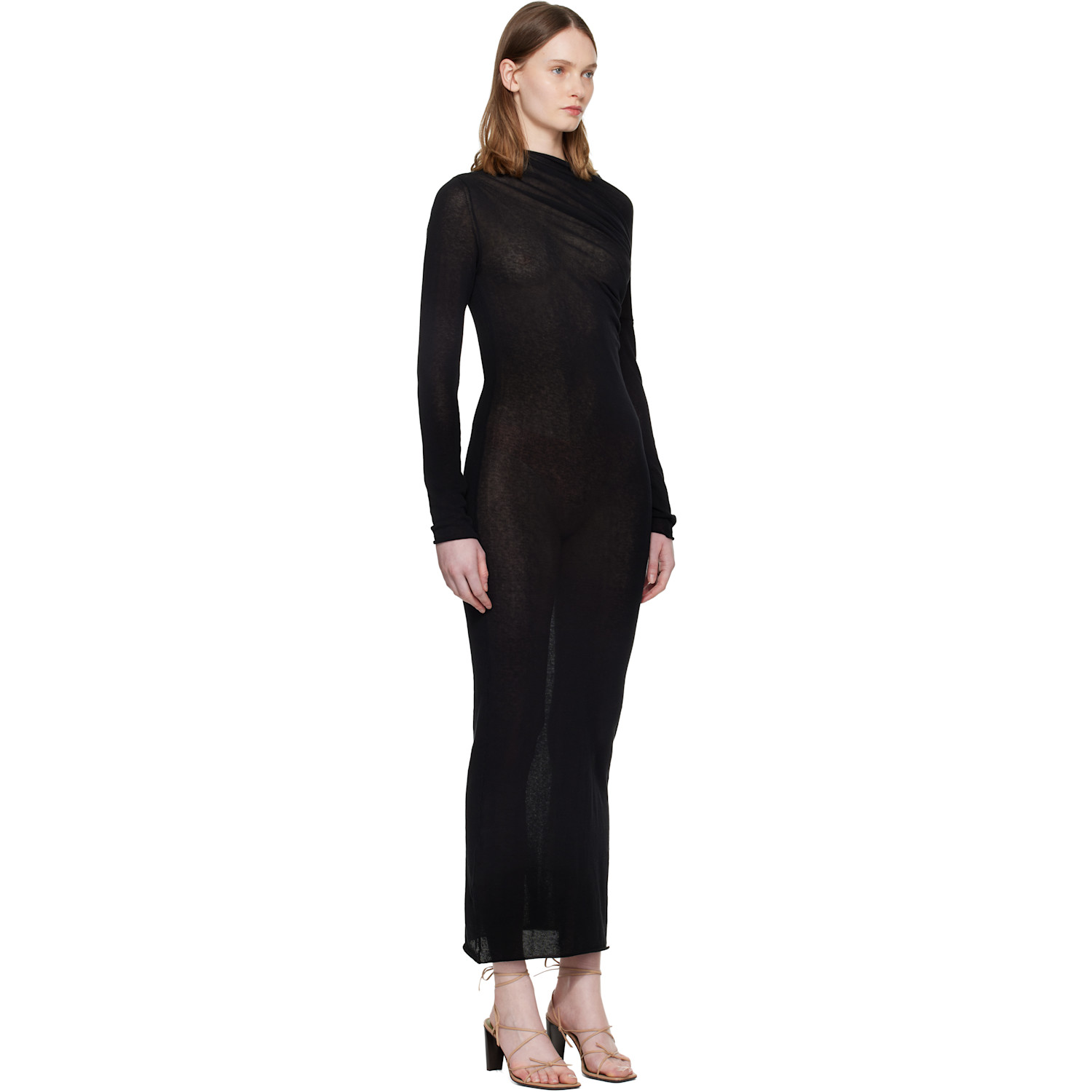  Paloma Wool Black Jojo Maxi Dress 