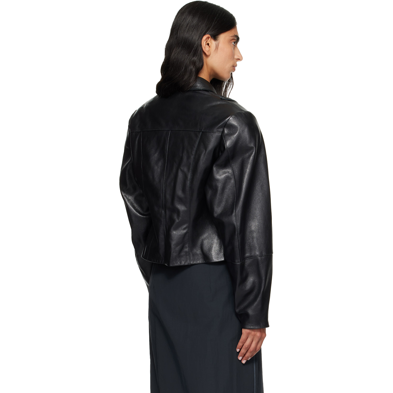  Paloma Wool Black Banui Leather Jacket 