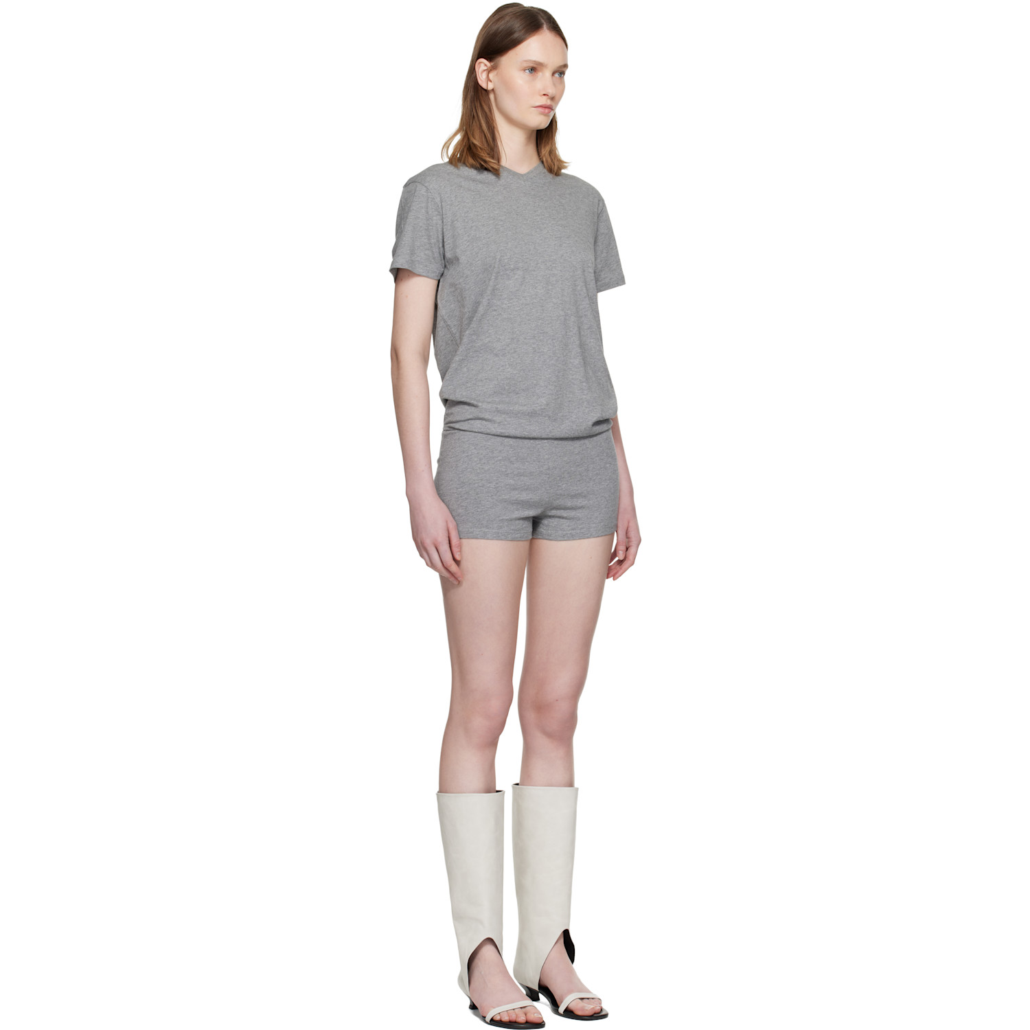  Paloma Wool Gray Larry V-neck Jumpsuit 