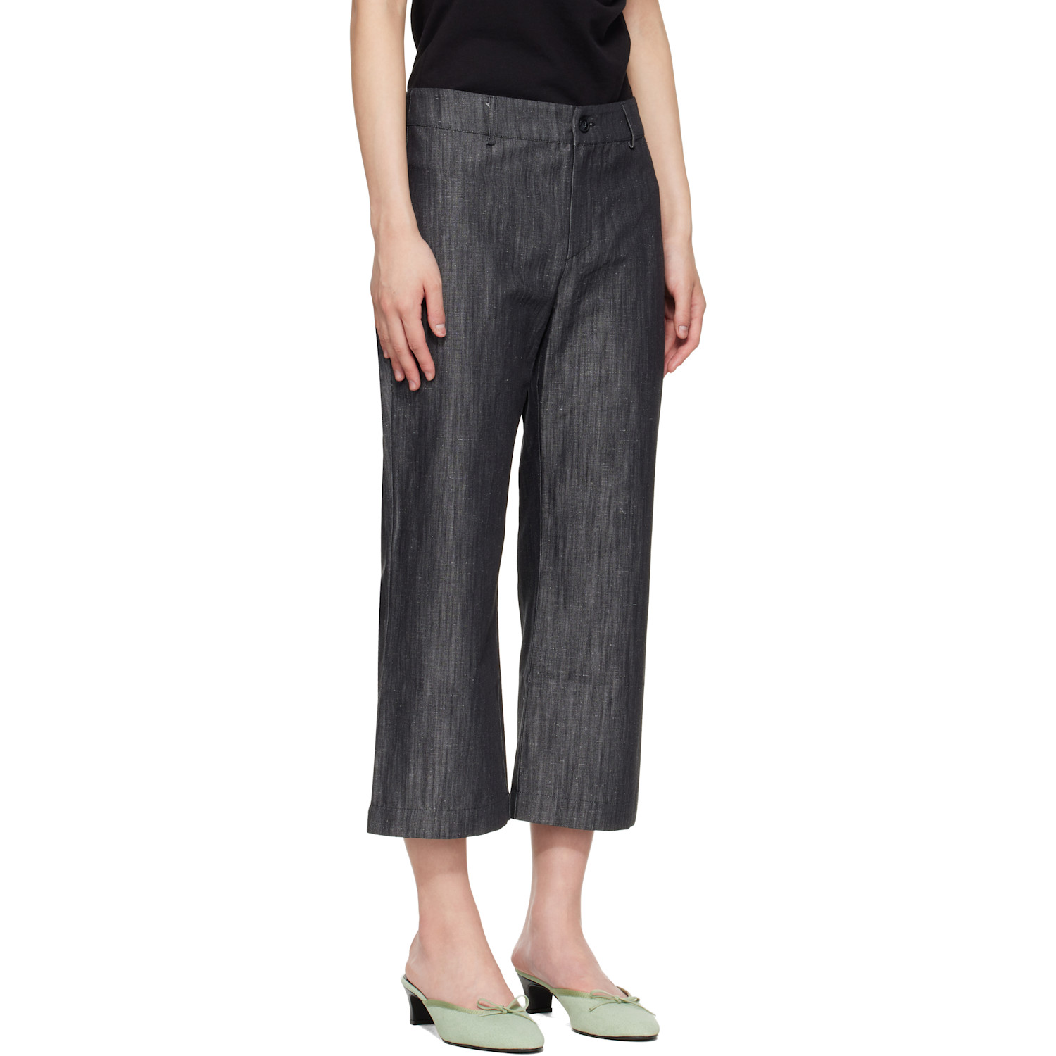  Paloma Wool Gray Sibily Denim Trousers 