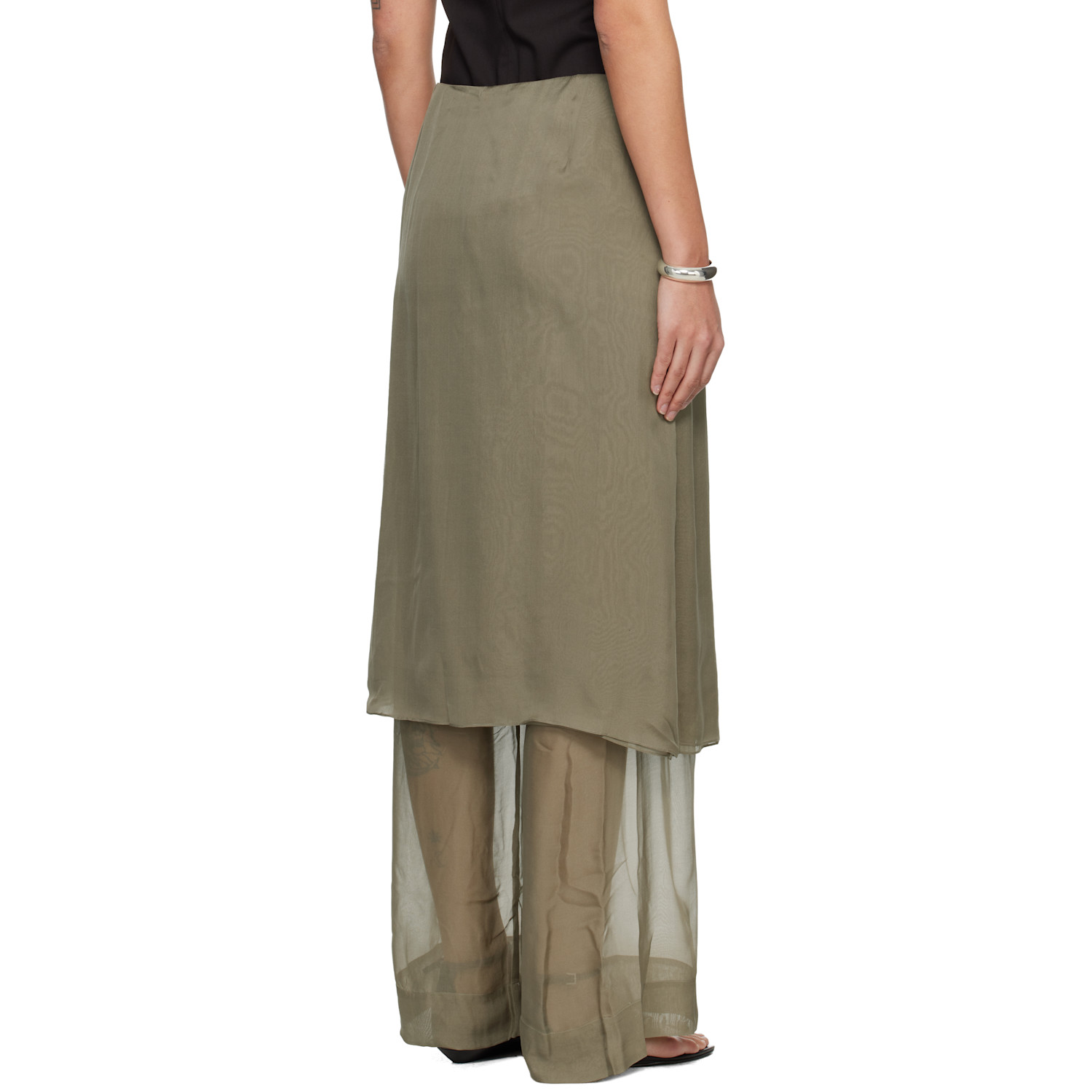  Paloma Wool Khaki Low Silk Archive Trousers 