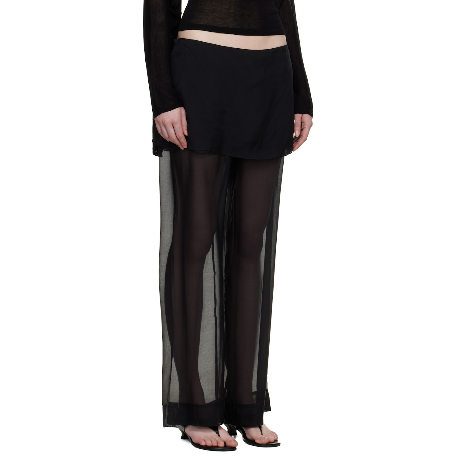  Paloma Wool Black Silk Archive Trousers 