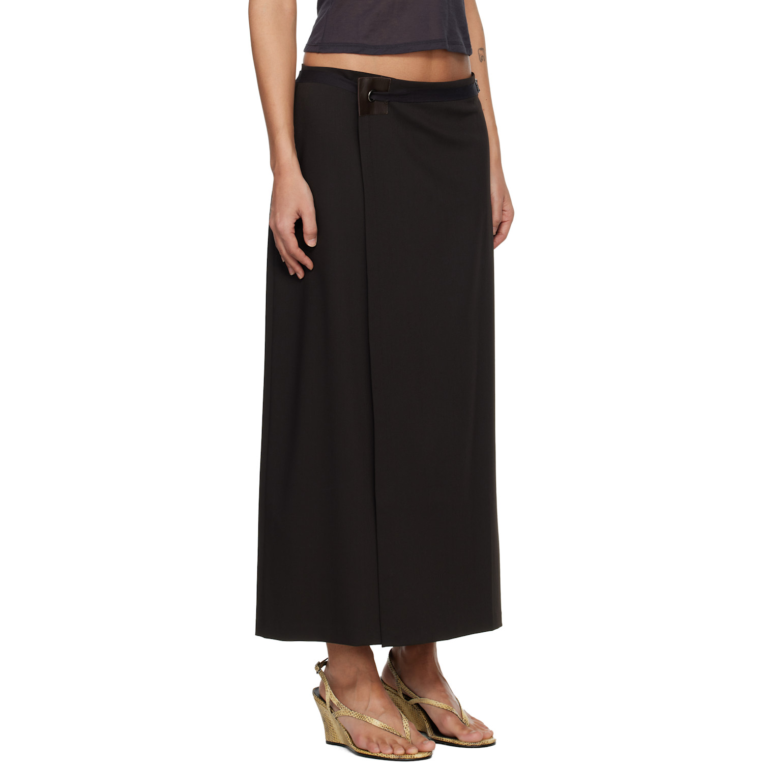 Paloma Wool Brown Blont Midi Skirt 