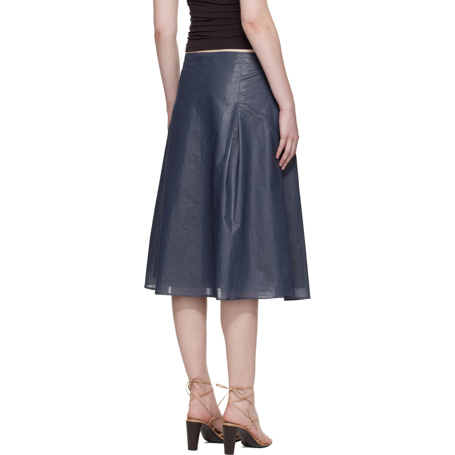  Paloma Wool Navy Dimi Midi Skirt 