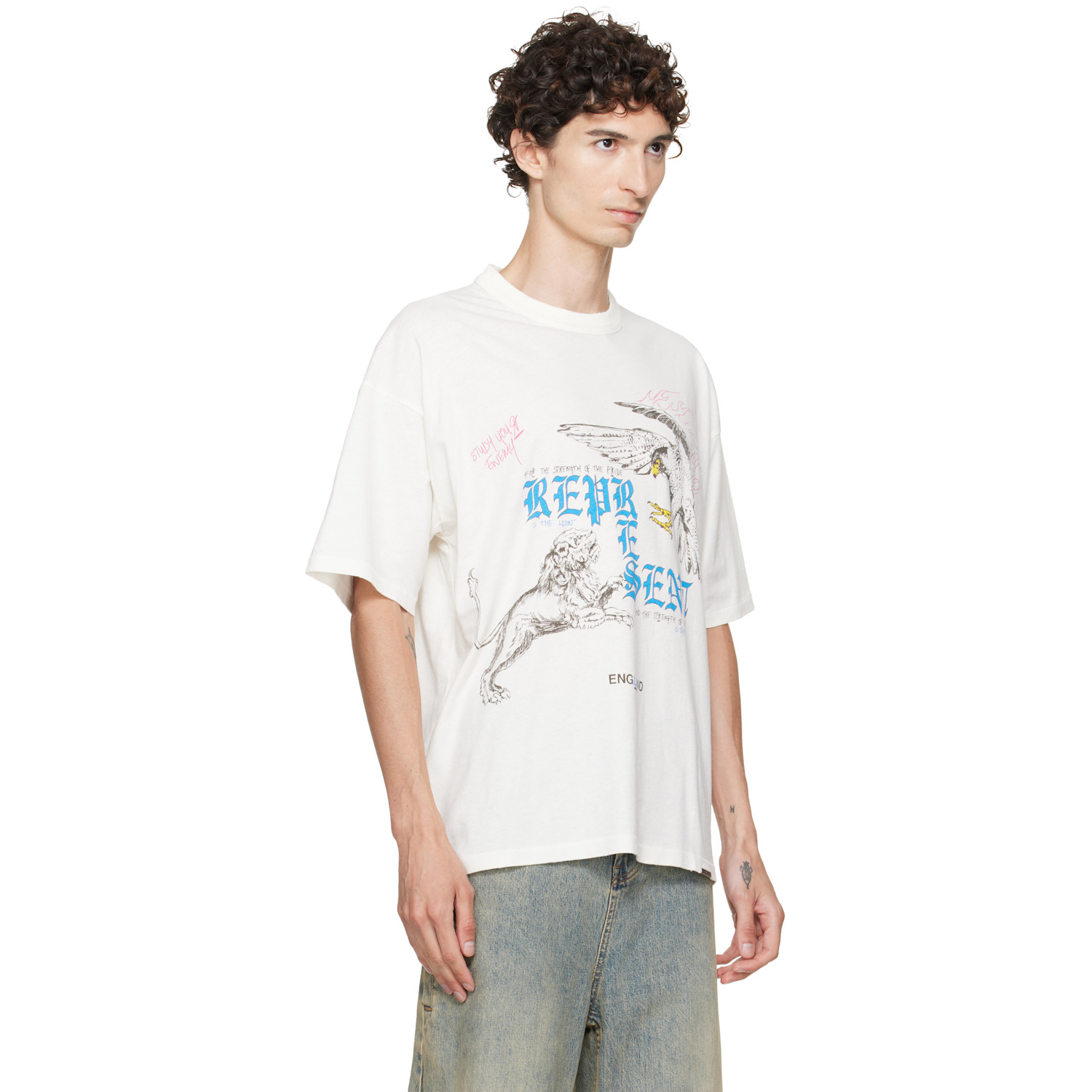 Represent White Enemy T-shirt In White