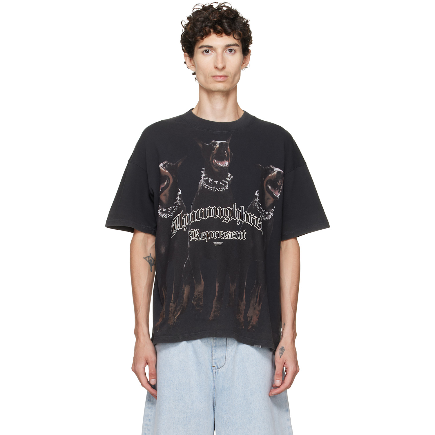 Represent Black Thoroughbred T-shirt