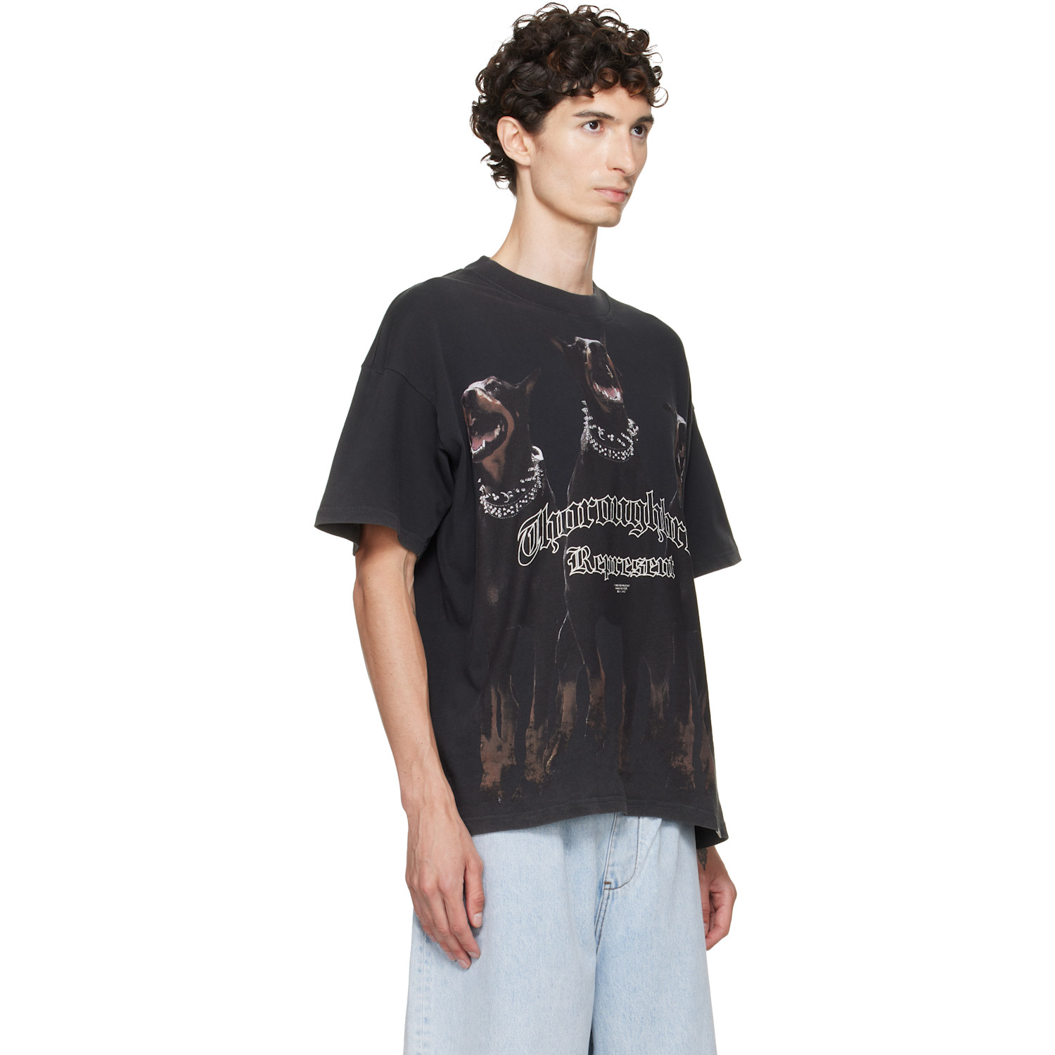 Represent Black Thoroughbred T-shirt In Black