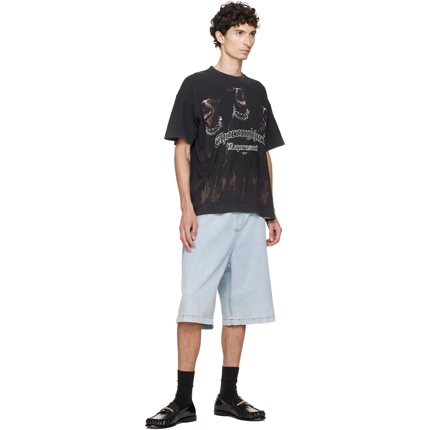 Represent Black Thoroughbred T-shirt In Black
