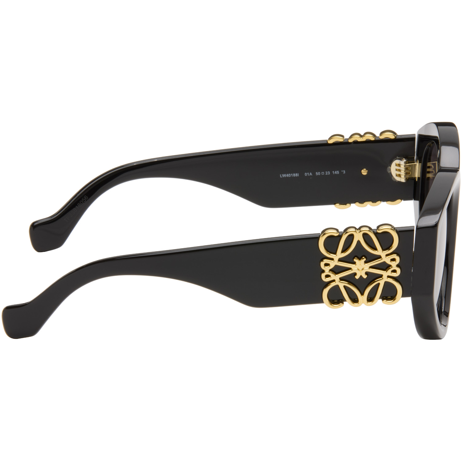  Loewe Black Maxi Anagram Butterfly Sunglasses 