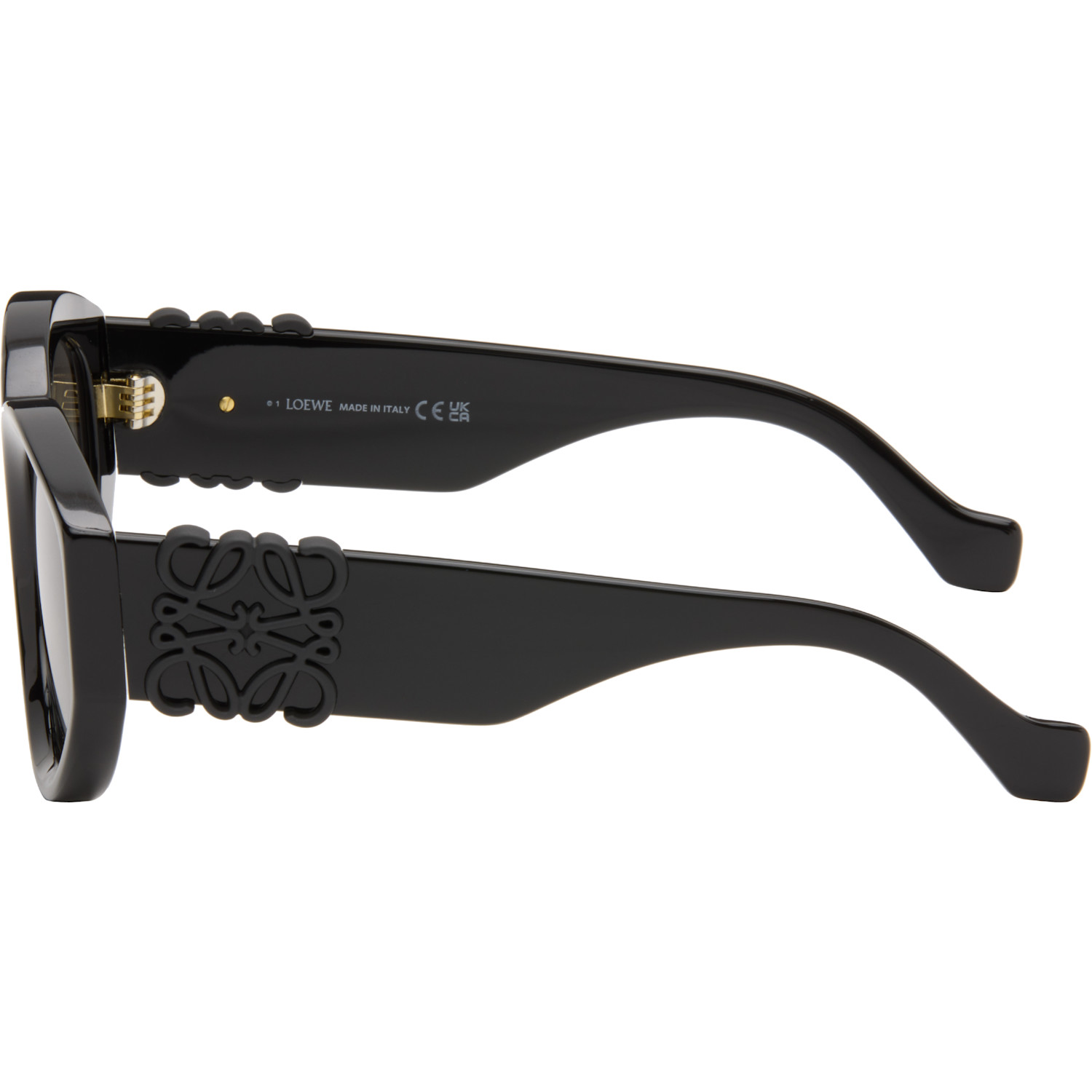  Loewe Black Maxi Anagram Butterfly Sunglasses 