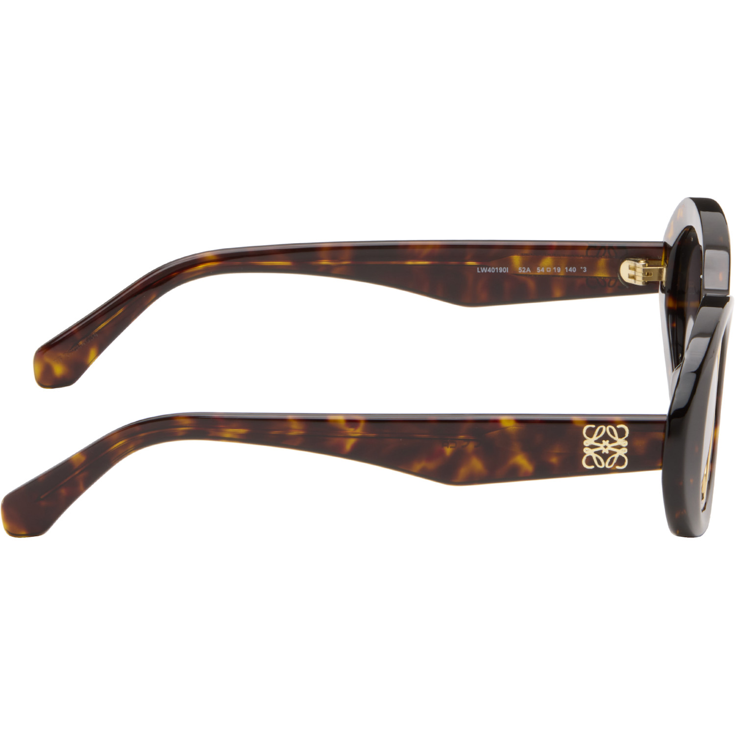  Loewe Brown Mini Anagram Oval Sunglasses 