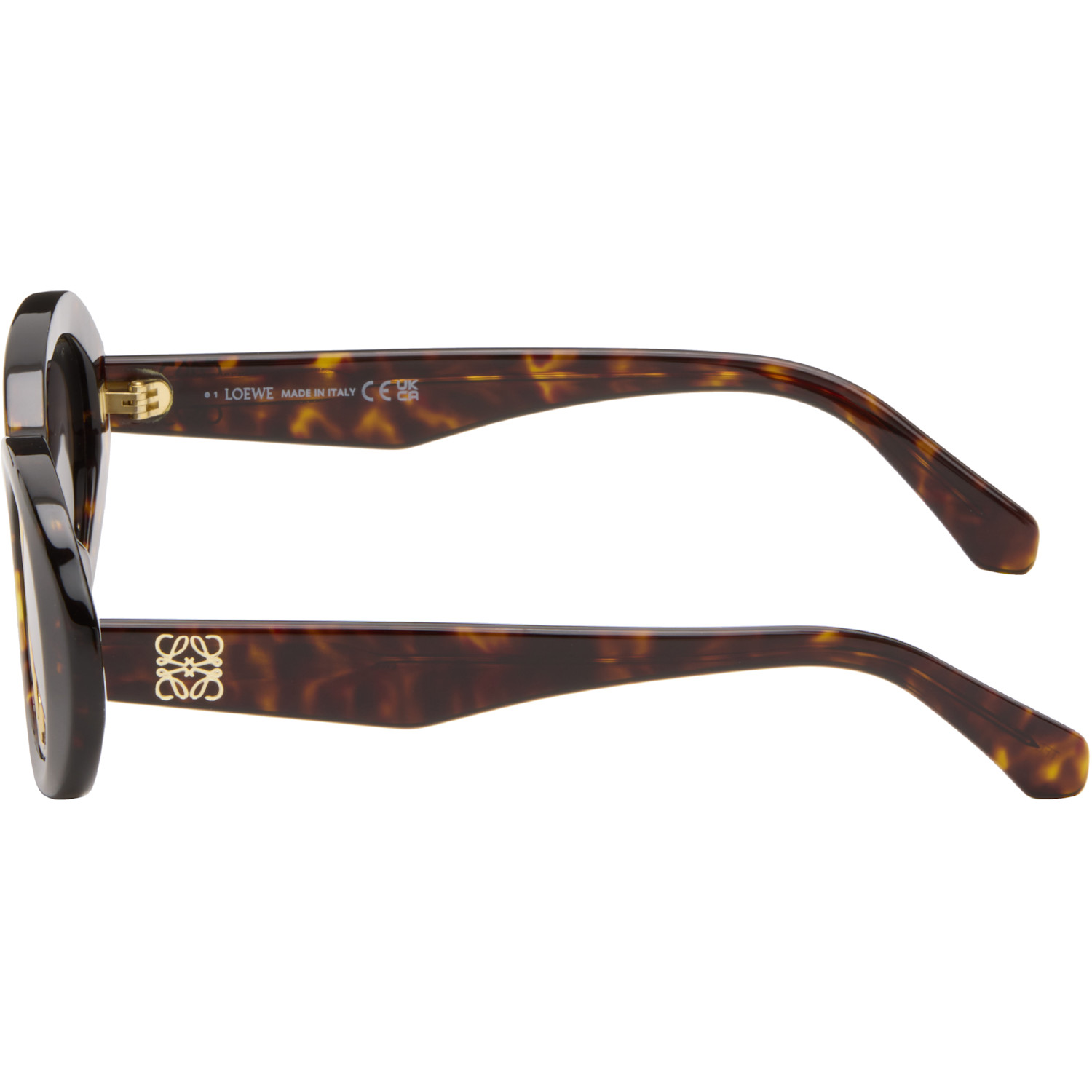 Loewe Brown Mini Anagram Oval Sunglasses 