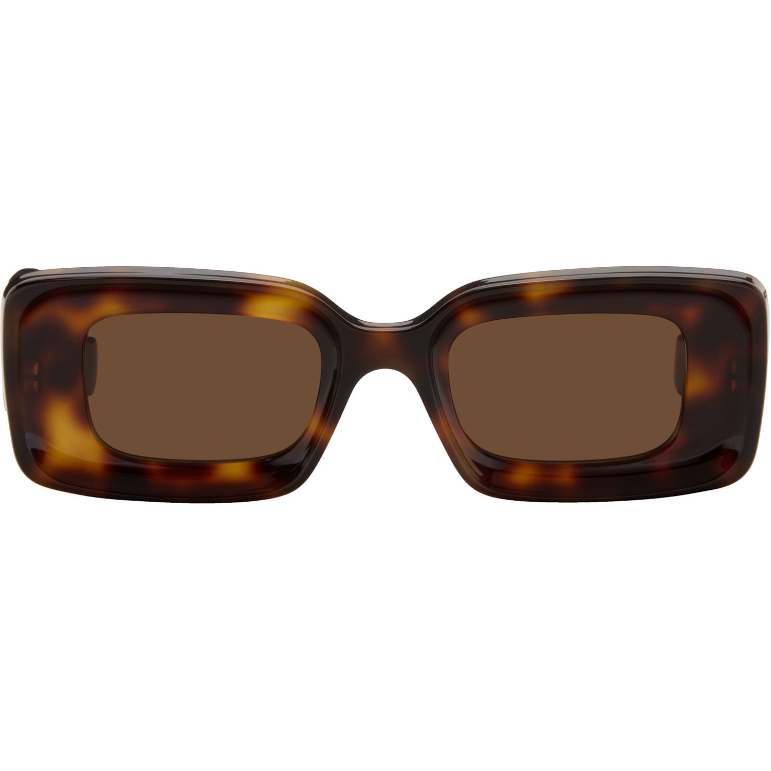 LOEWE Brown Rectangular Sunglasses