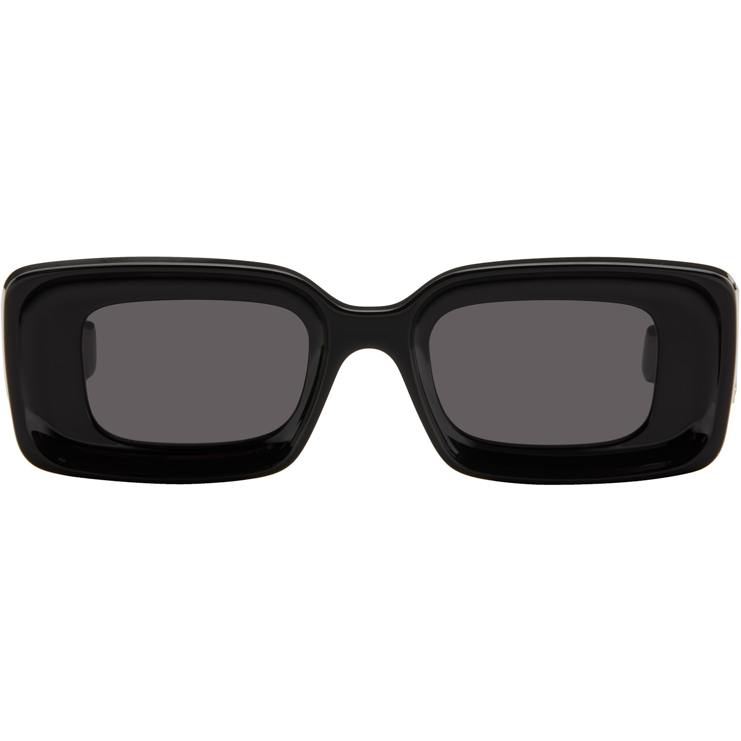 LOEWE Black Rectangular Sunglasses