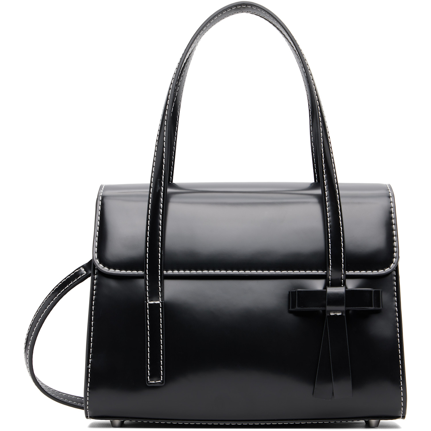 Sandy Liang Black Mini Mum Crossbody Bag