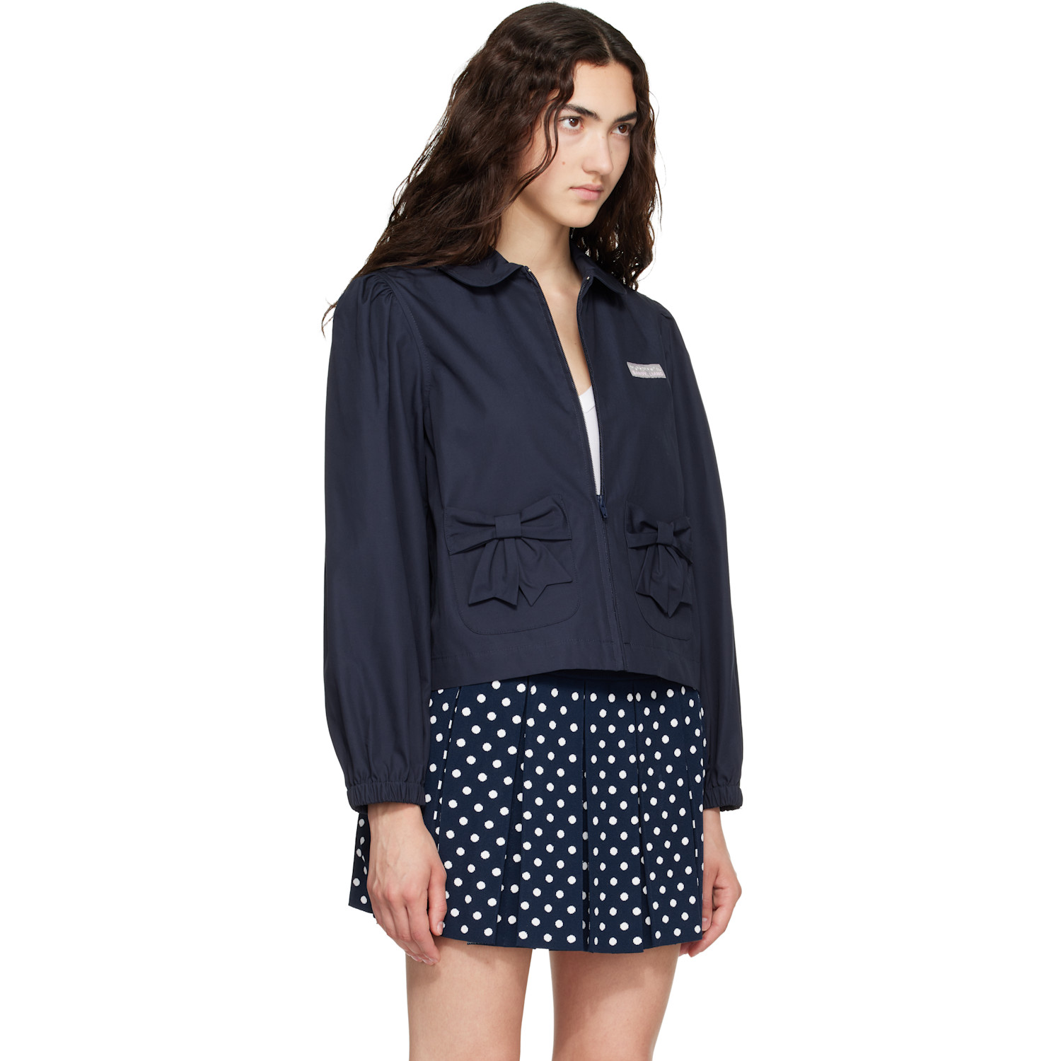  Sandy Liang Navy Necco Jacket 