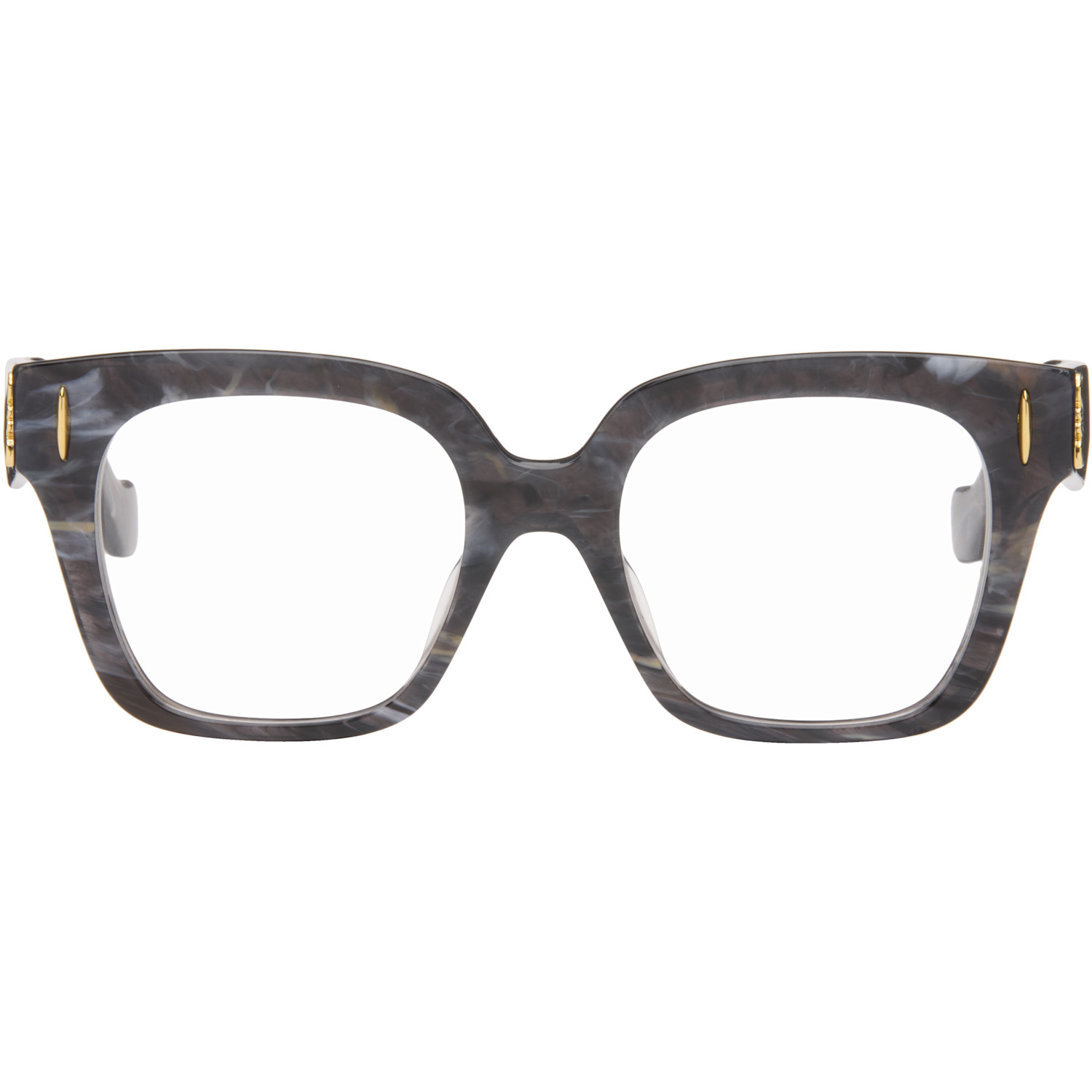 LOEWE Black & Gray Anagram Glasses