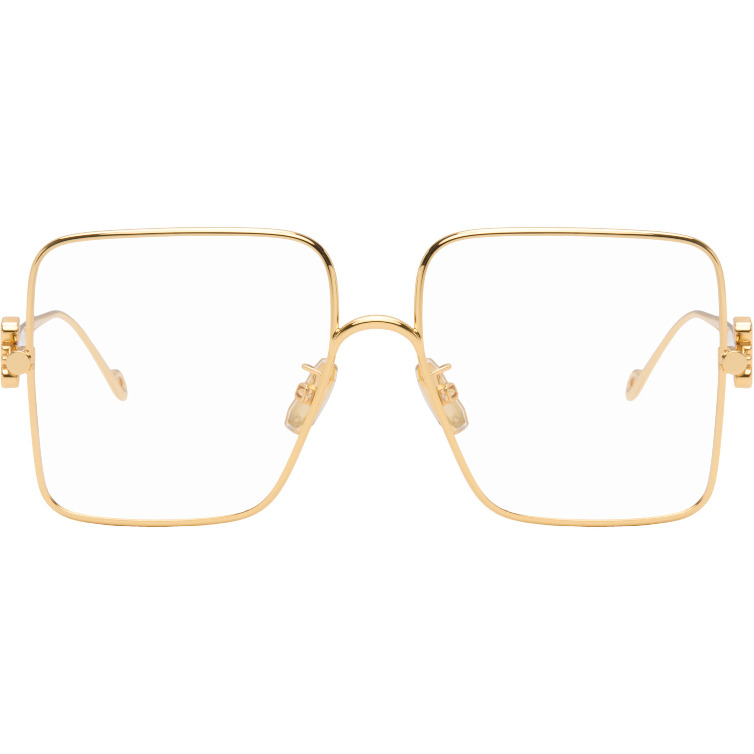 LOEWE Gold Square Glasses