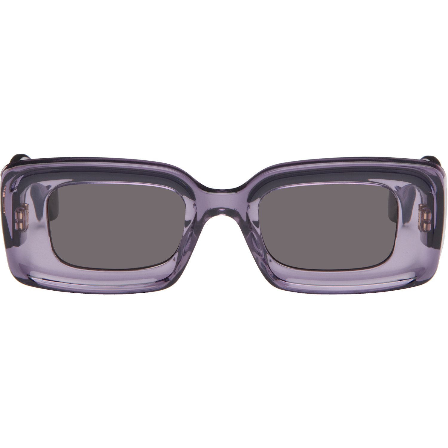 LOEWE Purple Rectangular Sunglasses
