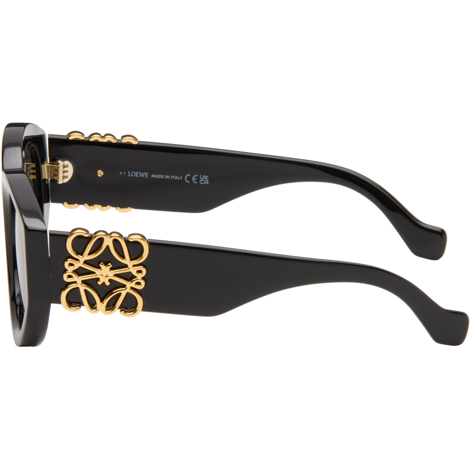  Loewe Black Maxi Anagram Butterfly Sunglasses 