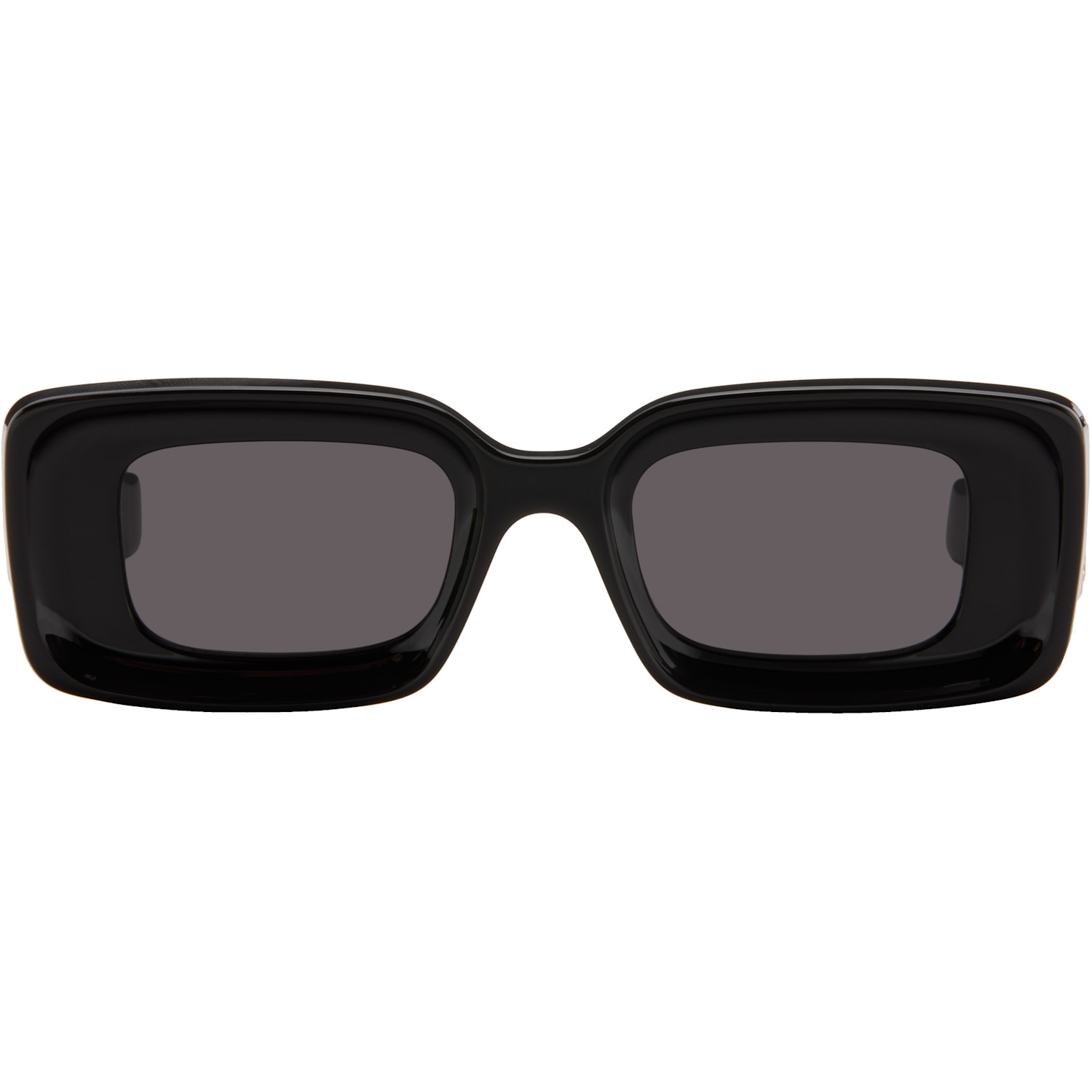 LOEWE Black Rectangular Sunglasses