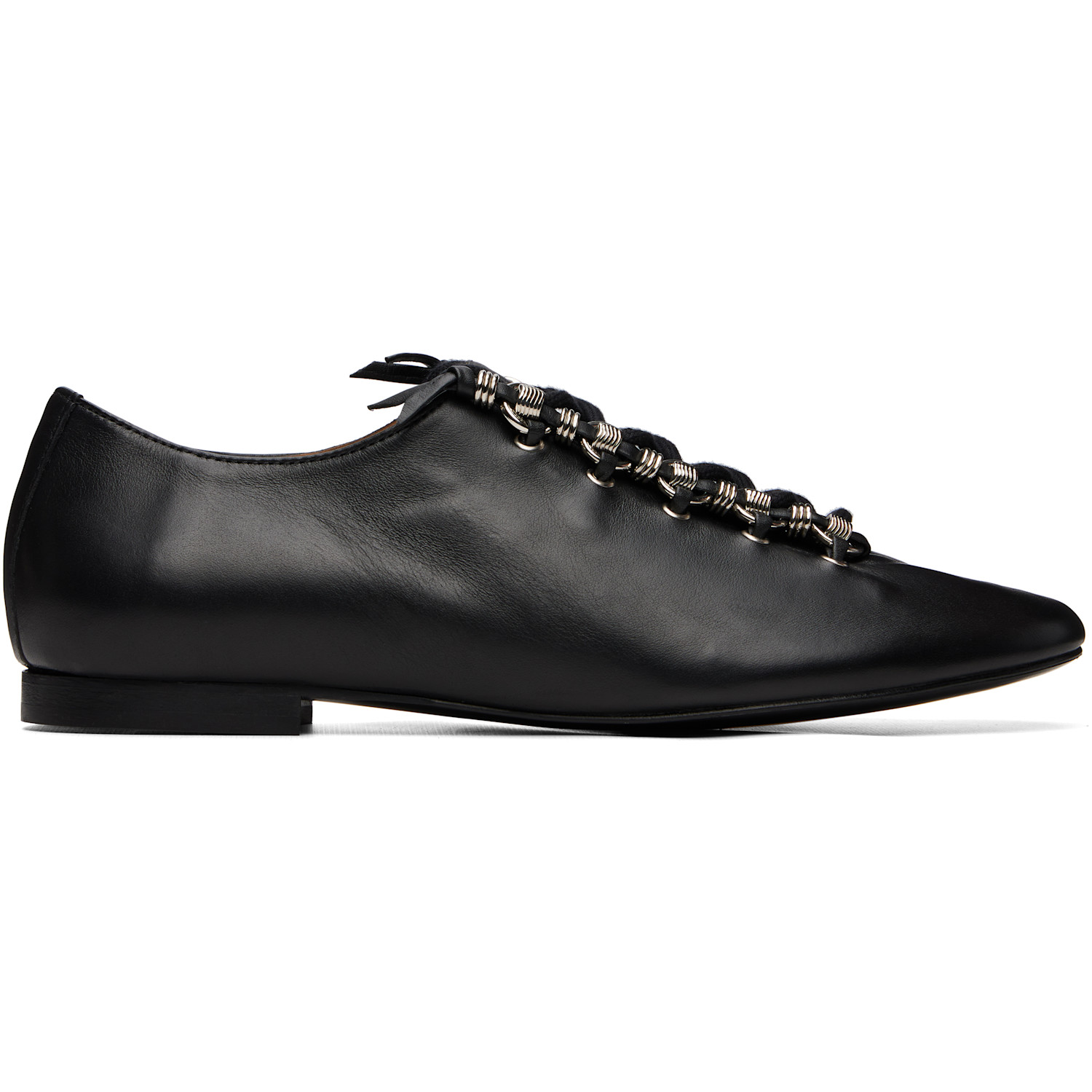 Toga Virilis Black Leather Derbys