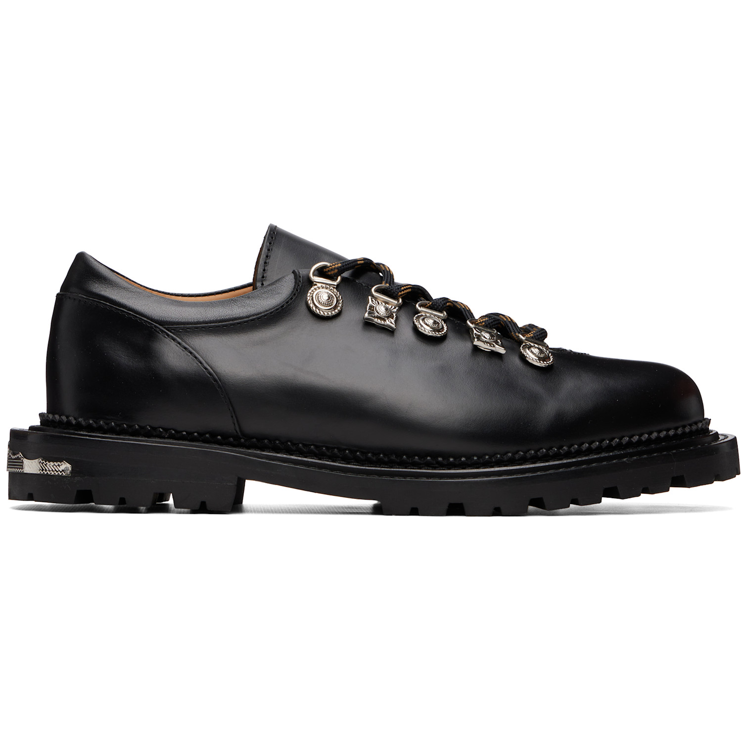 Toga Virilis Black Hard Leather Derbys