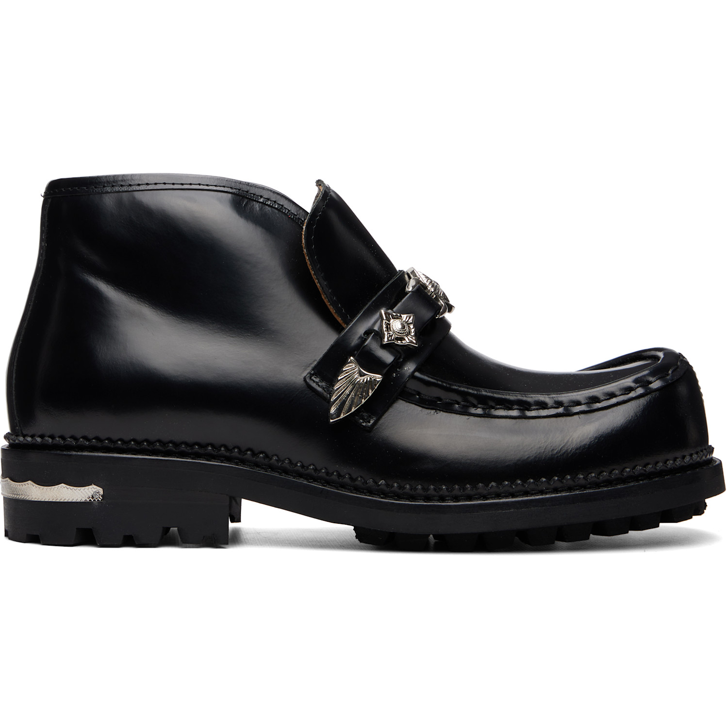 Toga Virilis Black Leather Boots