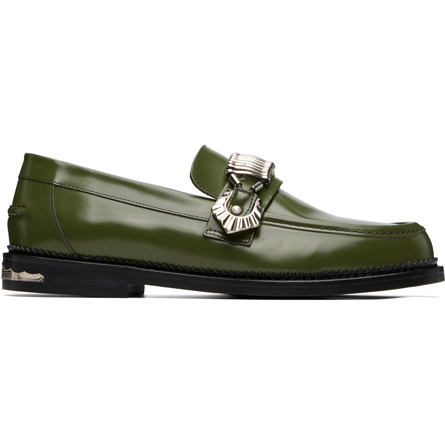 Toga Virilis SSENSE Exclusive Green AJ1186 Loafers