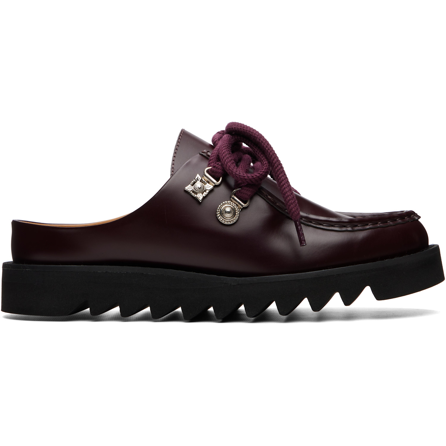 Toga Virilis Burgundy Leather Derbys