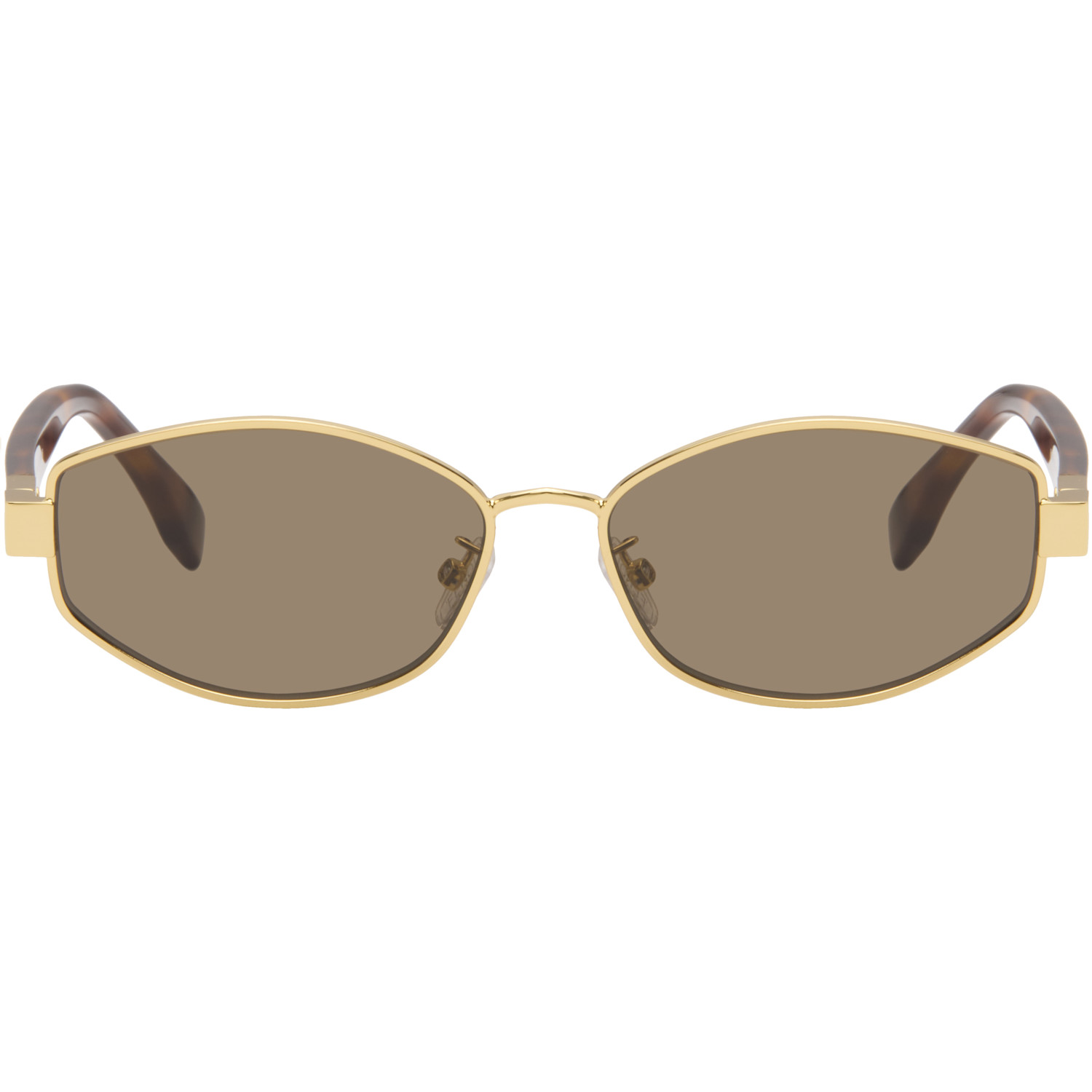 Fendi Gold Baguette Sunglasses