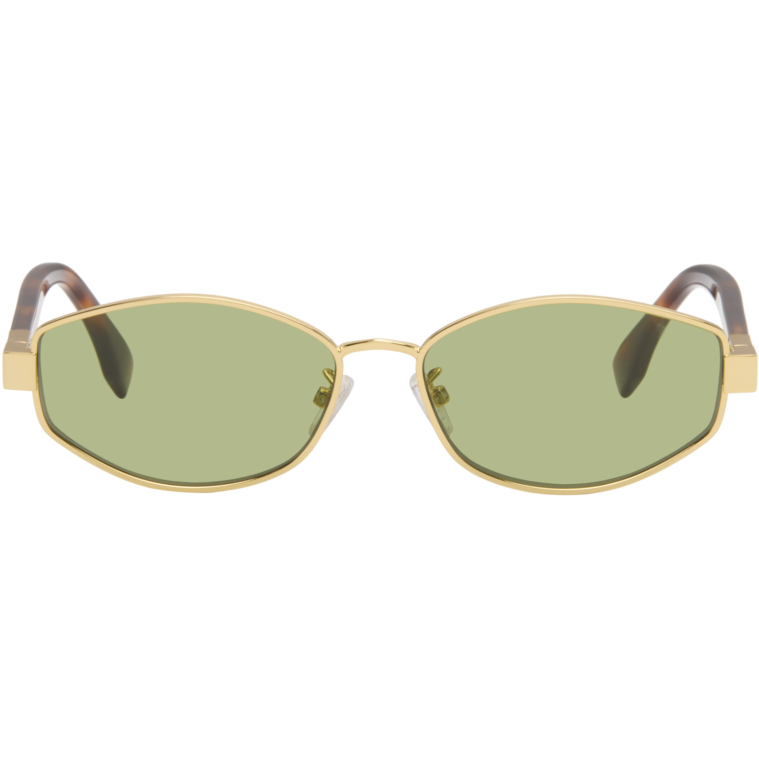 Fendi Gold Baguette Sunglasses