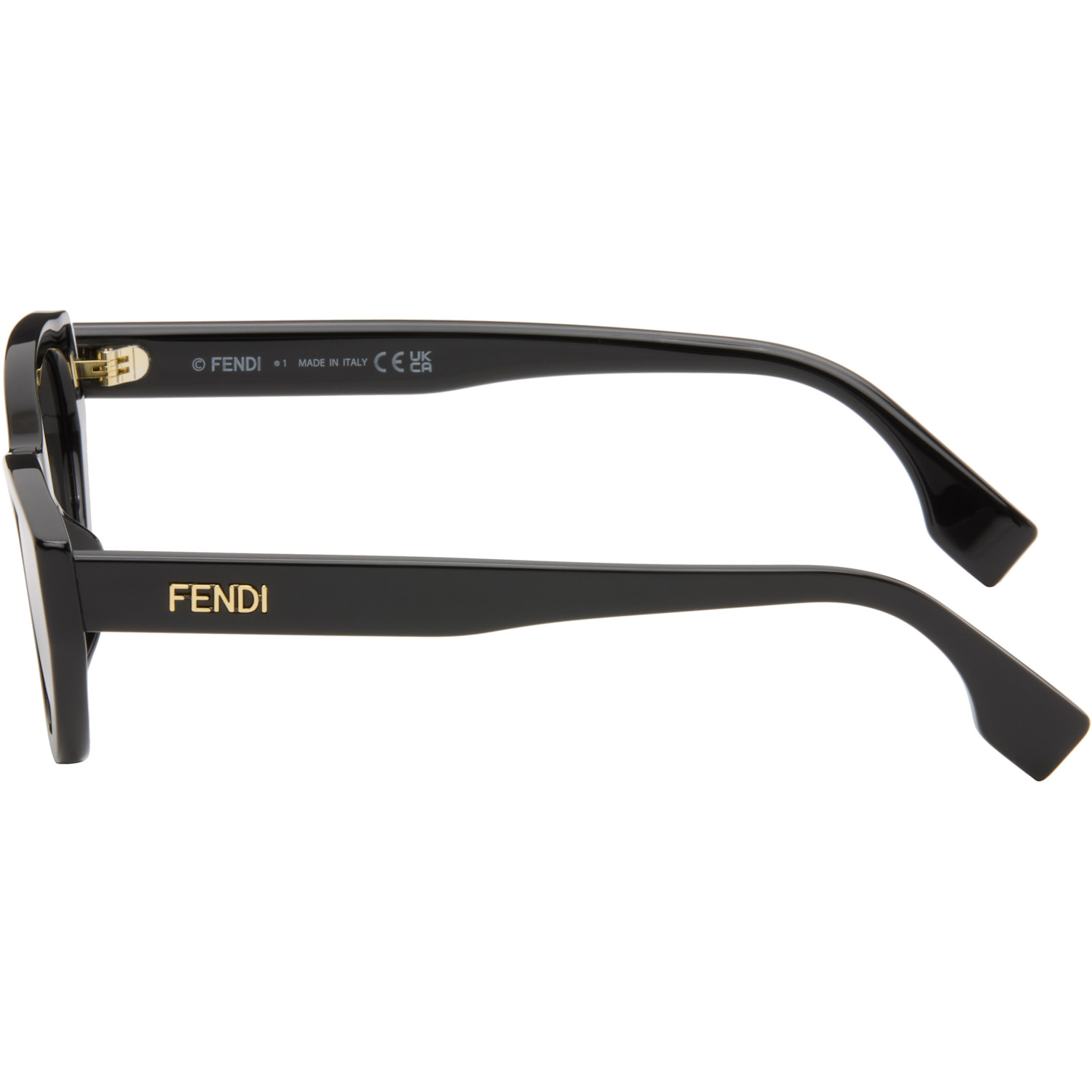  Fendi Black Lettering Sunglasses 