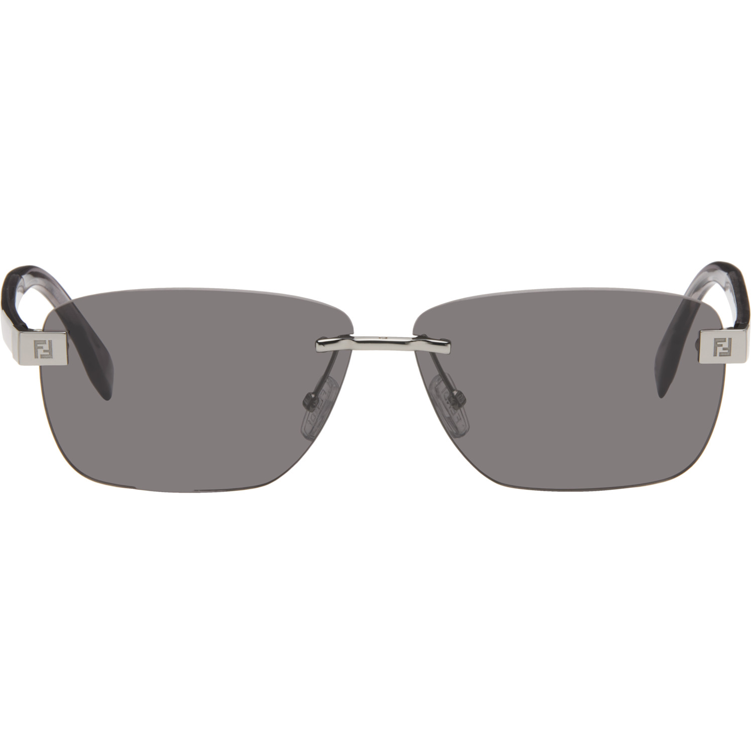 Fendi Silver 'Fendi Sky' Sunglasses