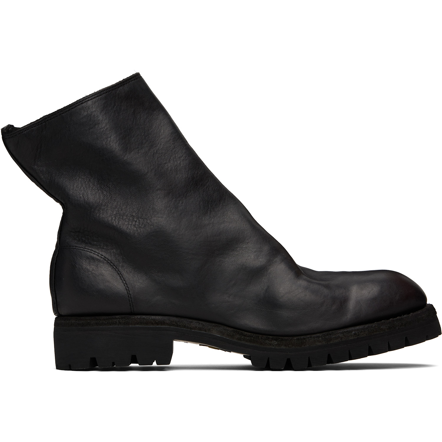 Guidi Black Side Zip Boots