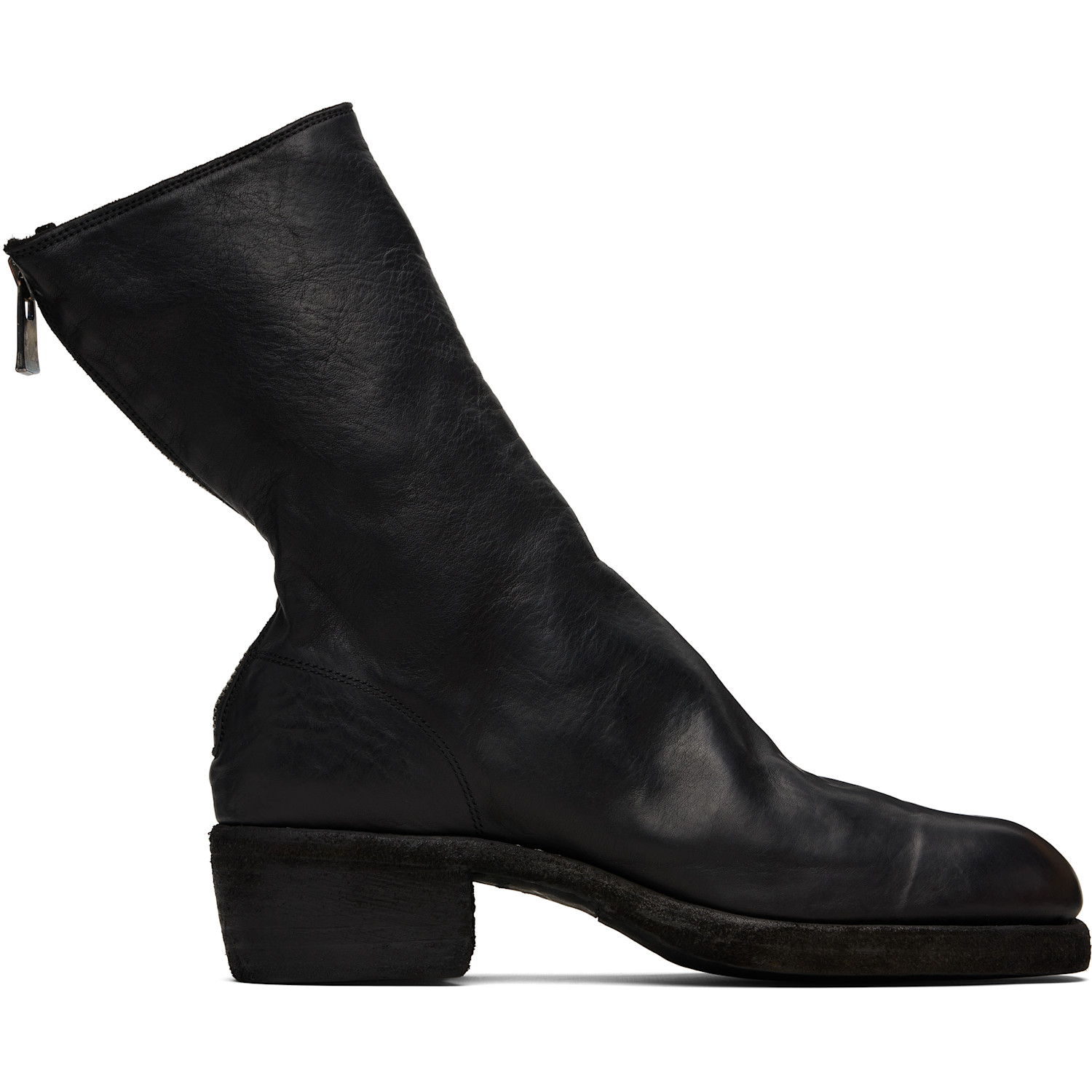 Guidi Black Back Zip Boots