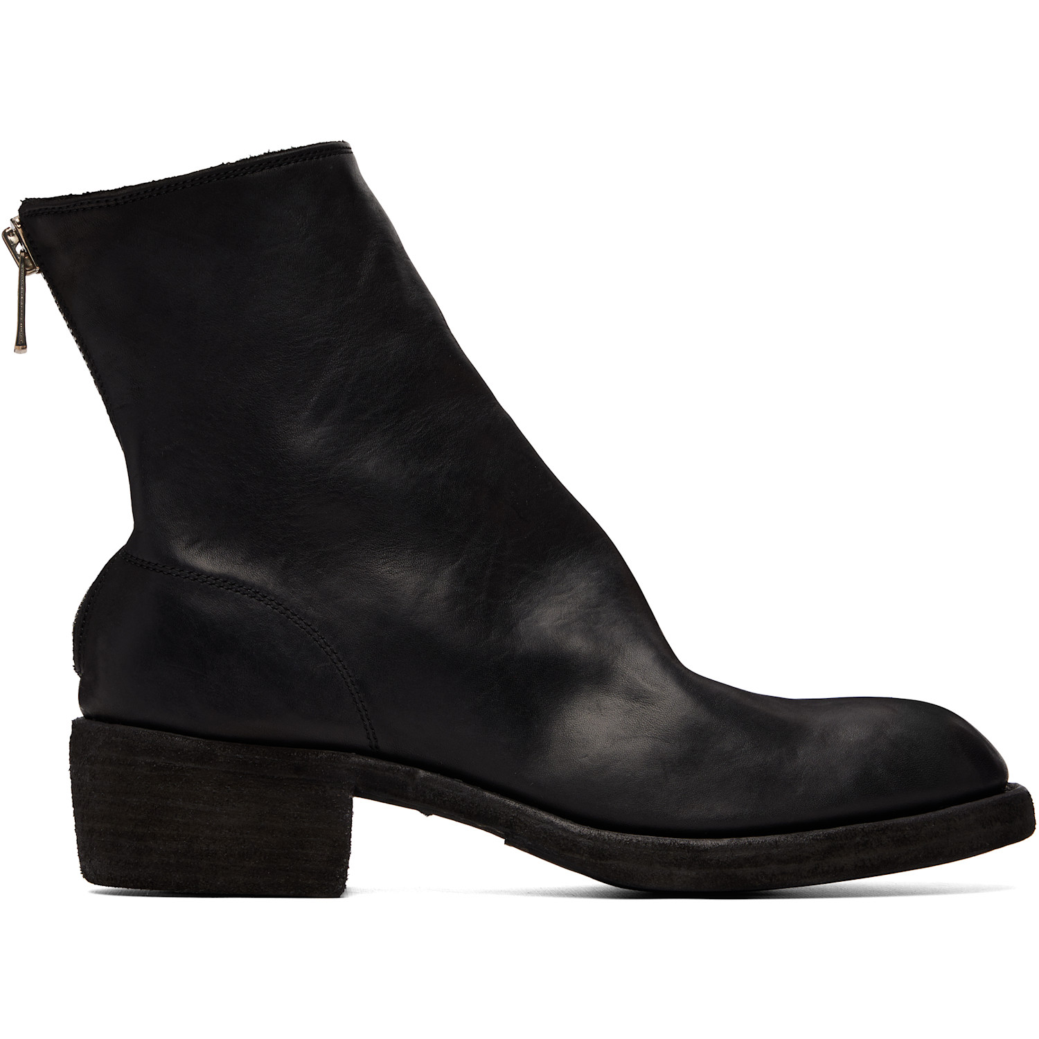 Guidi Black Back Zip Boots