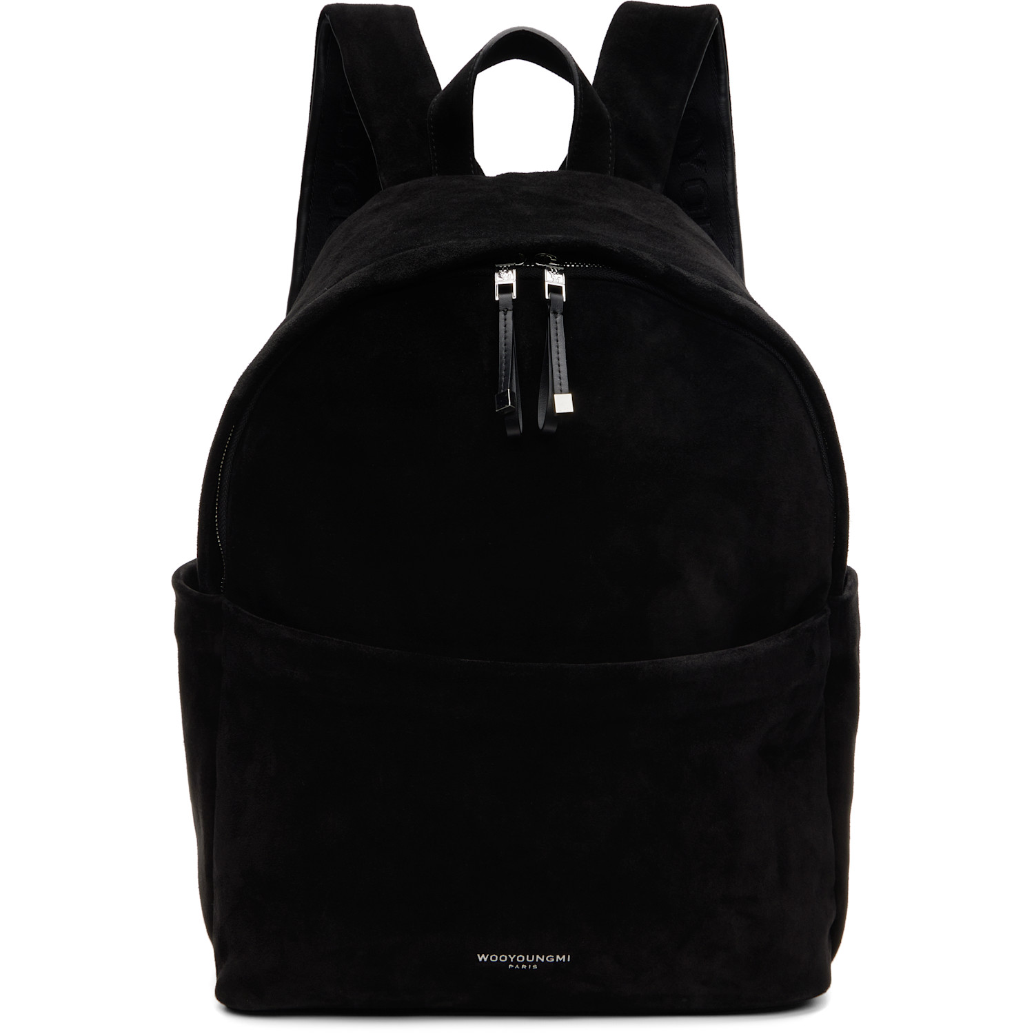 WOOYOUNGMI Black Suede Backpack