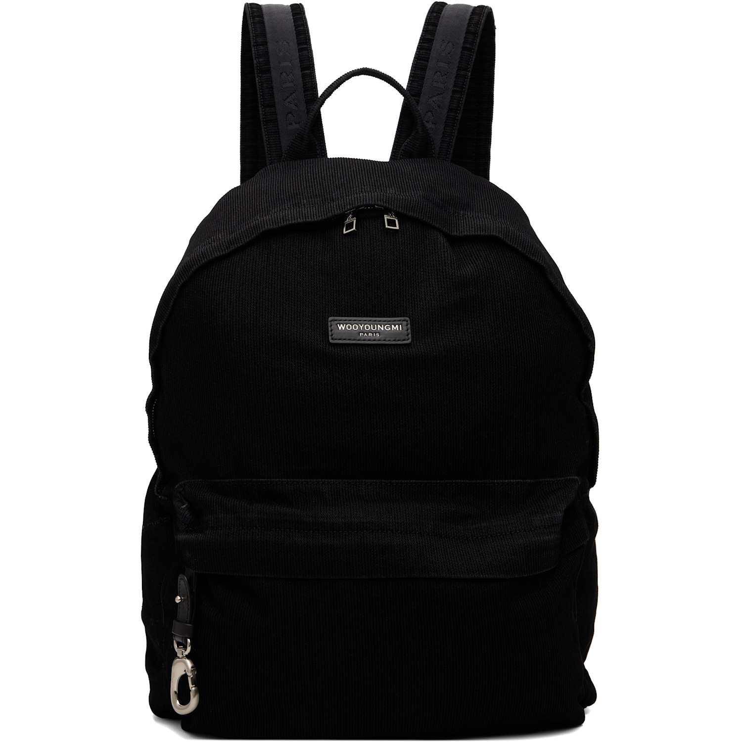 WOOYOUNGMI Black Mens Backpack