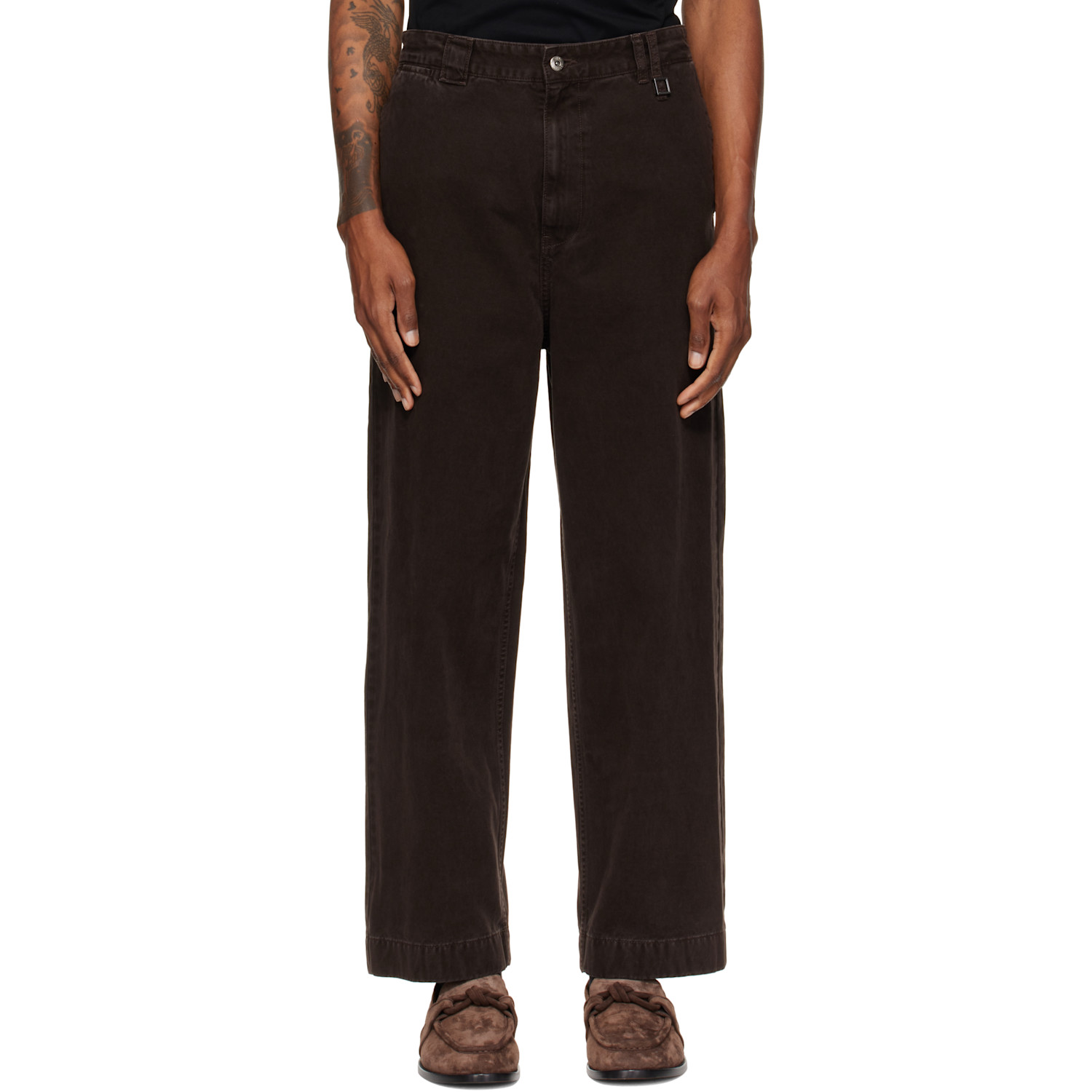 WOOYOUNGMI Brown Chino Trousers