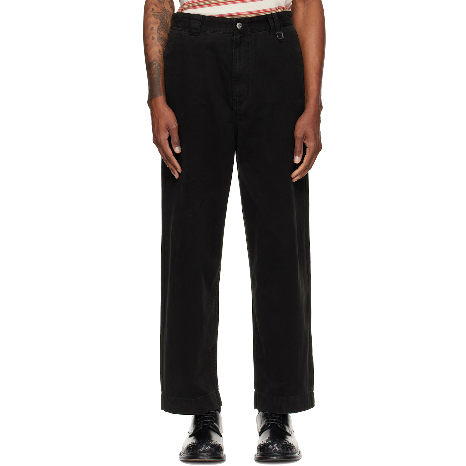 WOOYOUNGMI Black Chino Trousers