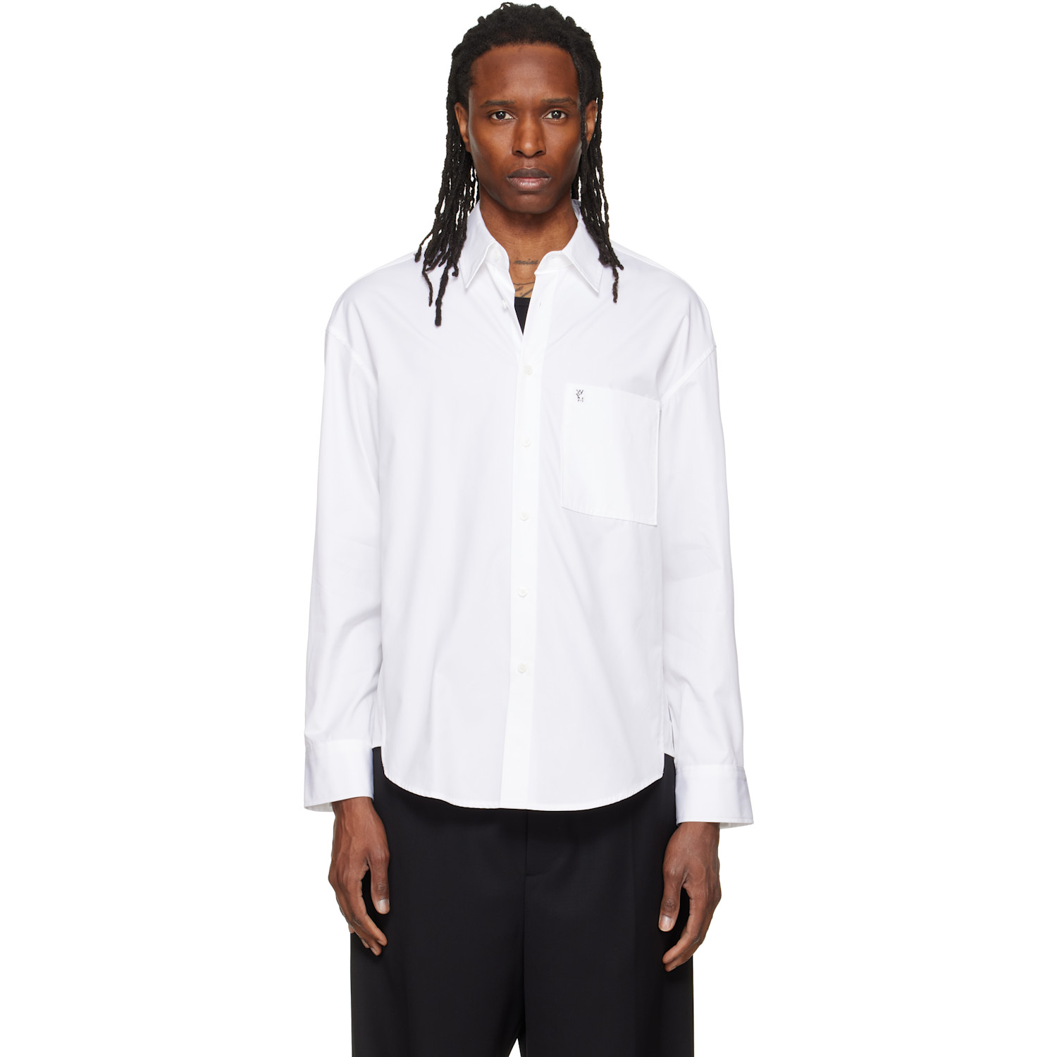 WOOYOUNGMI White Regular Fit Cotton Shirt