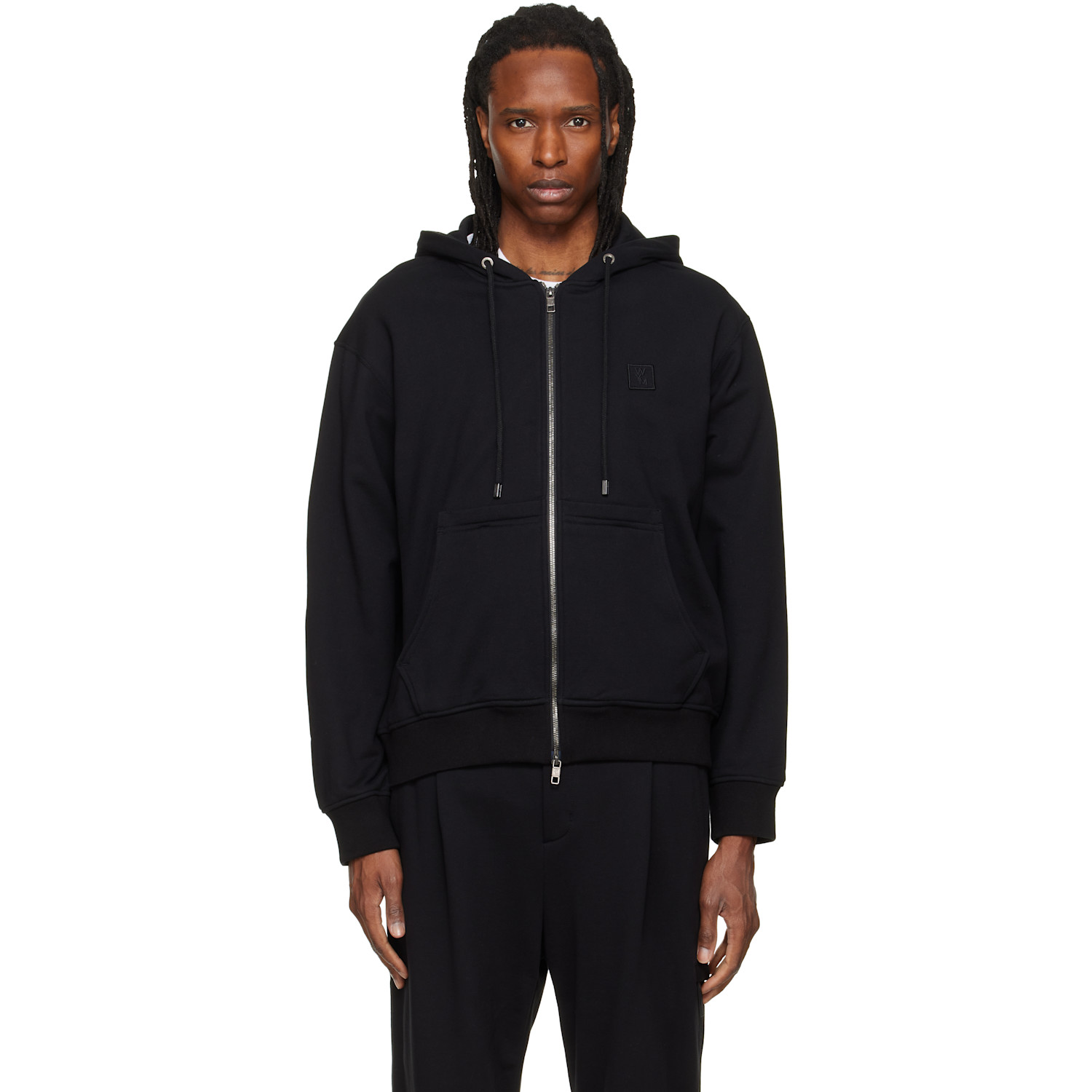 WOOYOUNGMI Black Zip Hoodie