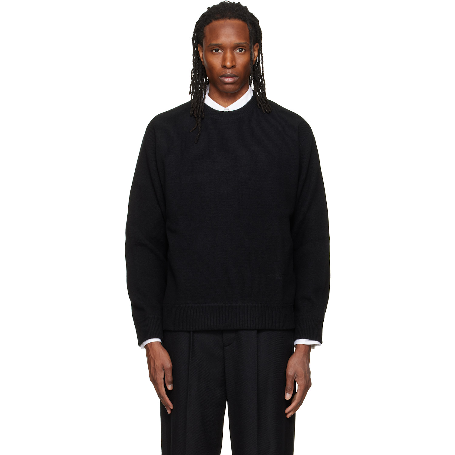 WOOYOUNGMI Black Logo Hardware Sweater