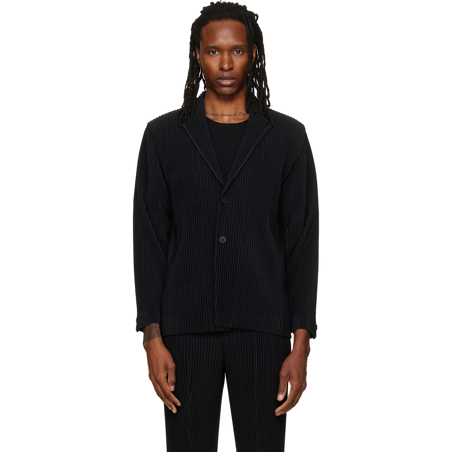 HOMME PLISSÉ ISSEY MIYAKE Black August Tailored Pleats 1 Blazer