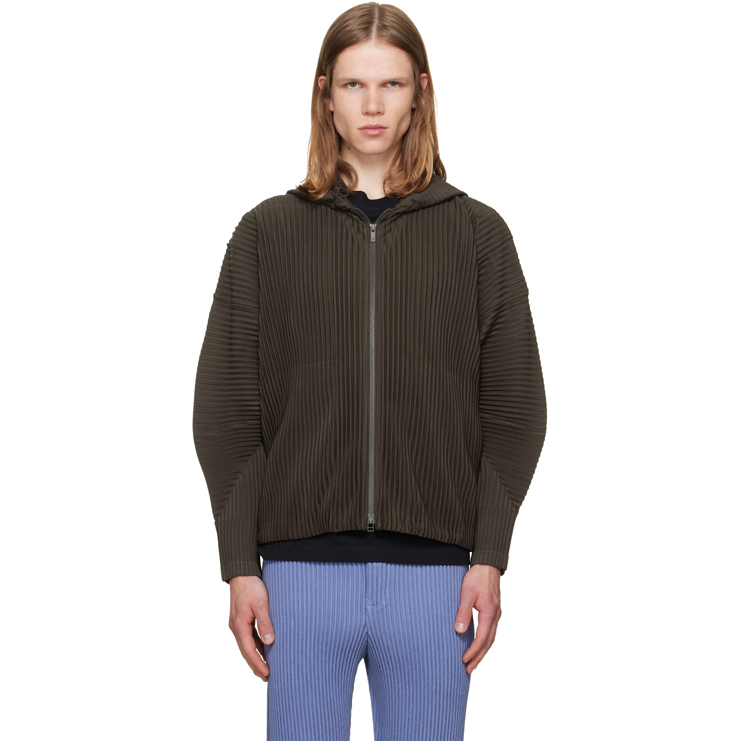 HOMME PLISSÉ ISSEY MIYAKE Brown Monthly Colors July Hoodie
