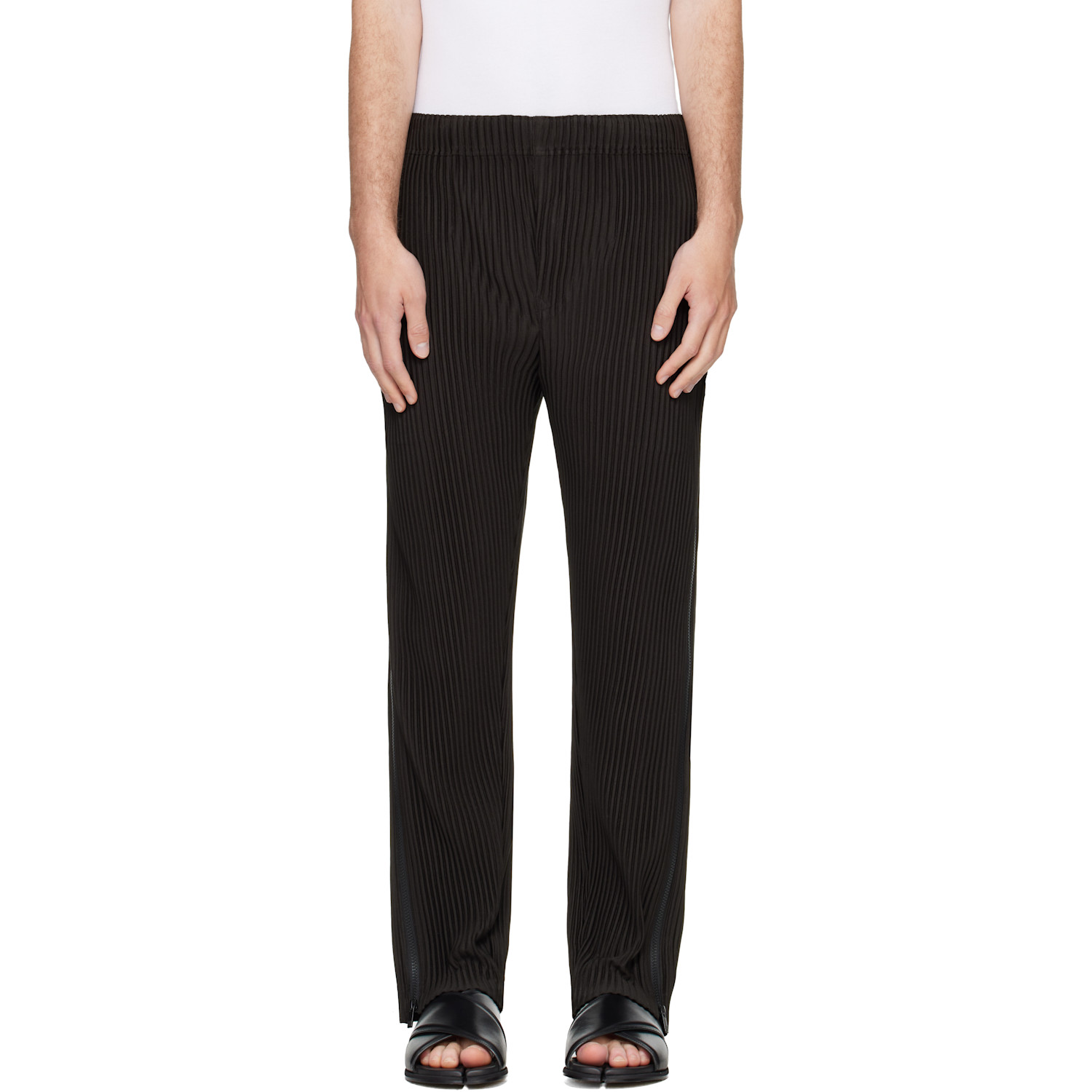HOMME PLISSÉ ISSEY MIYAKE Black Multi-Fastened Trousers