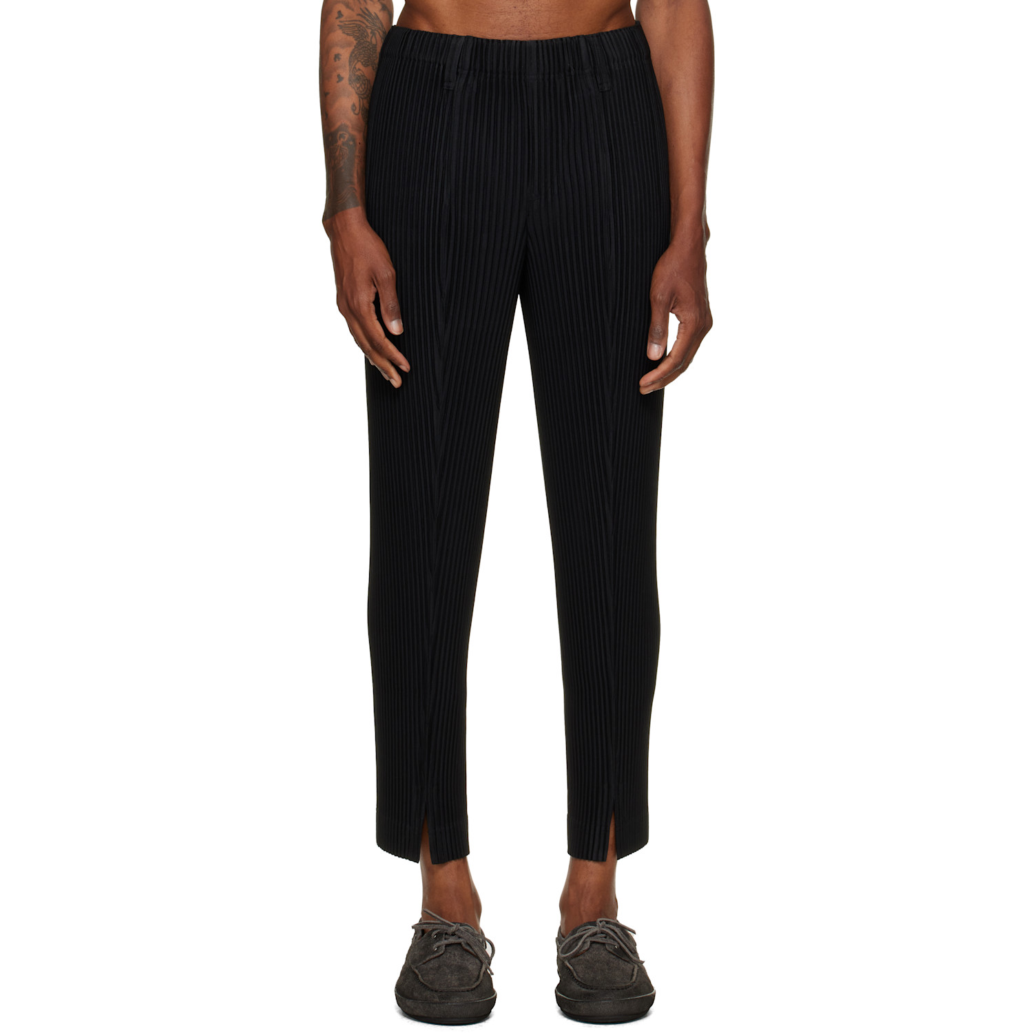HOMME PLISSÉ ISSEY MIYAKE Black Tailored Pleats 1 Trousers