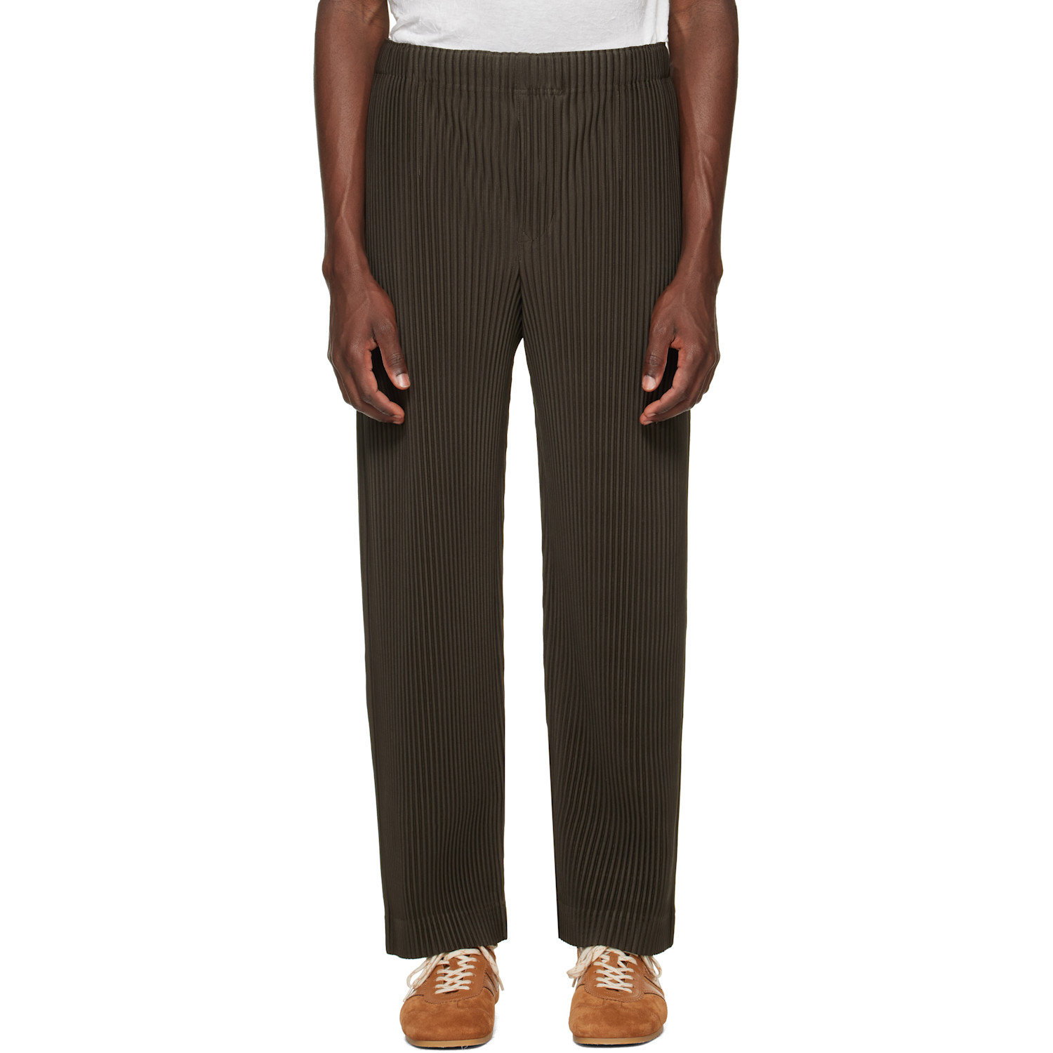 HOMME PLISSÉ ISSEY MIYAKE Brown Monthly Colors July Trousers