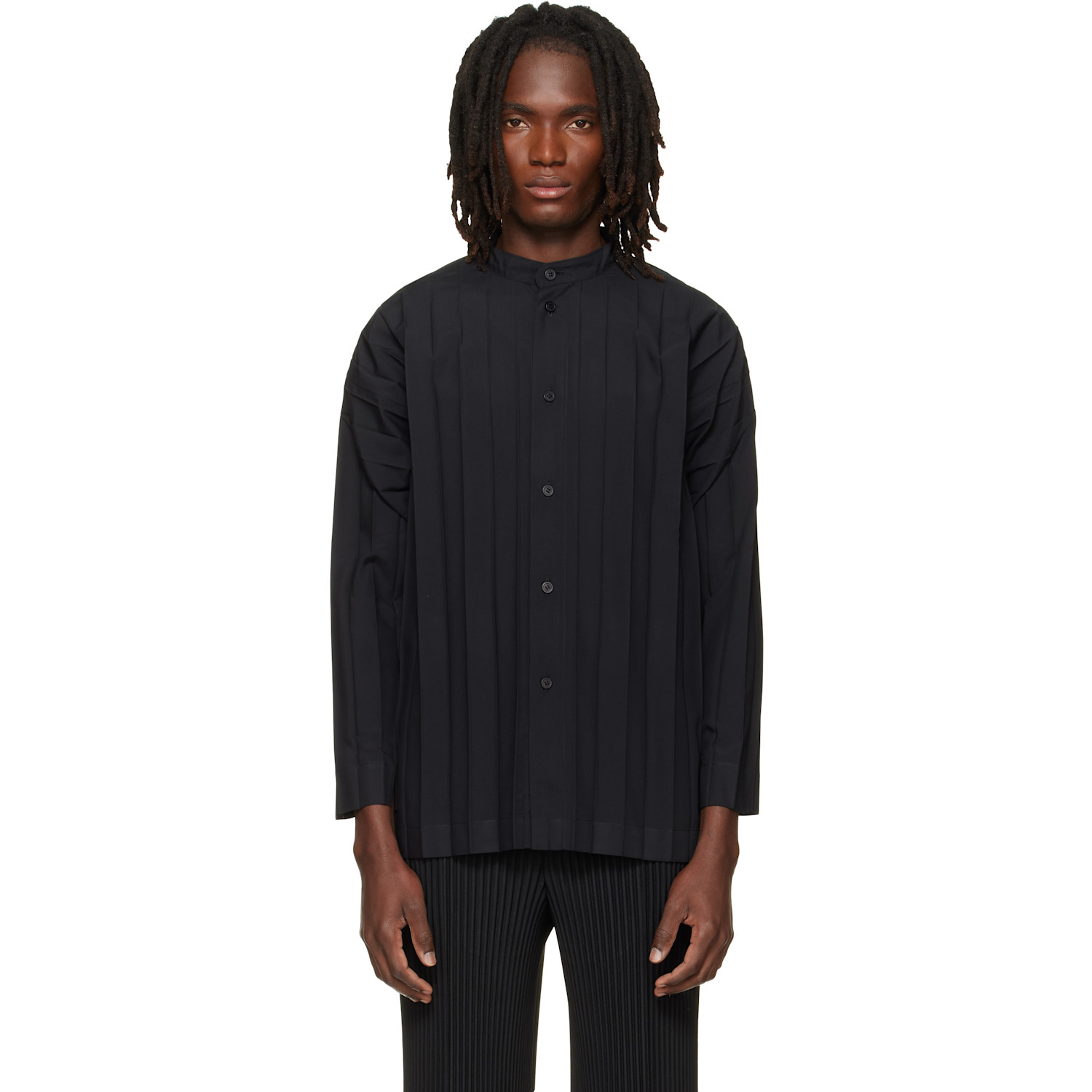 HOMME PLISSÉ ISSEY MIYAKE Black Edge Shirt